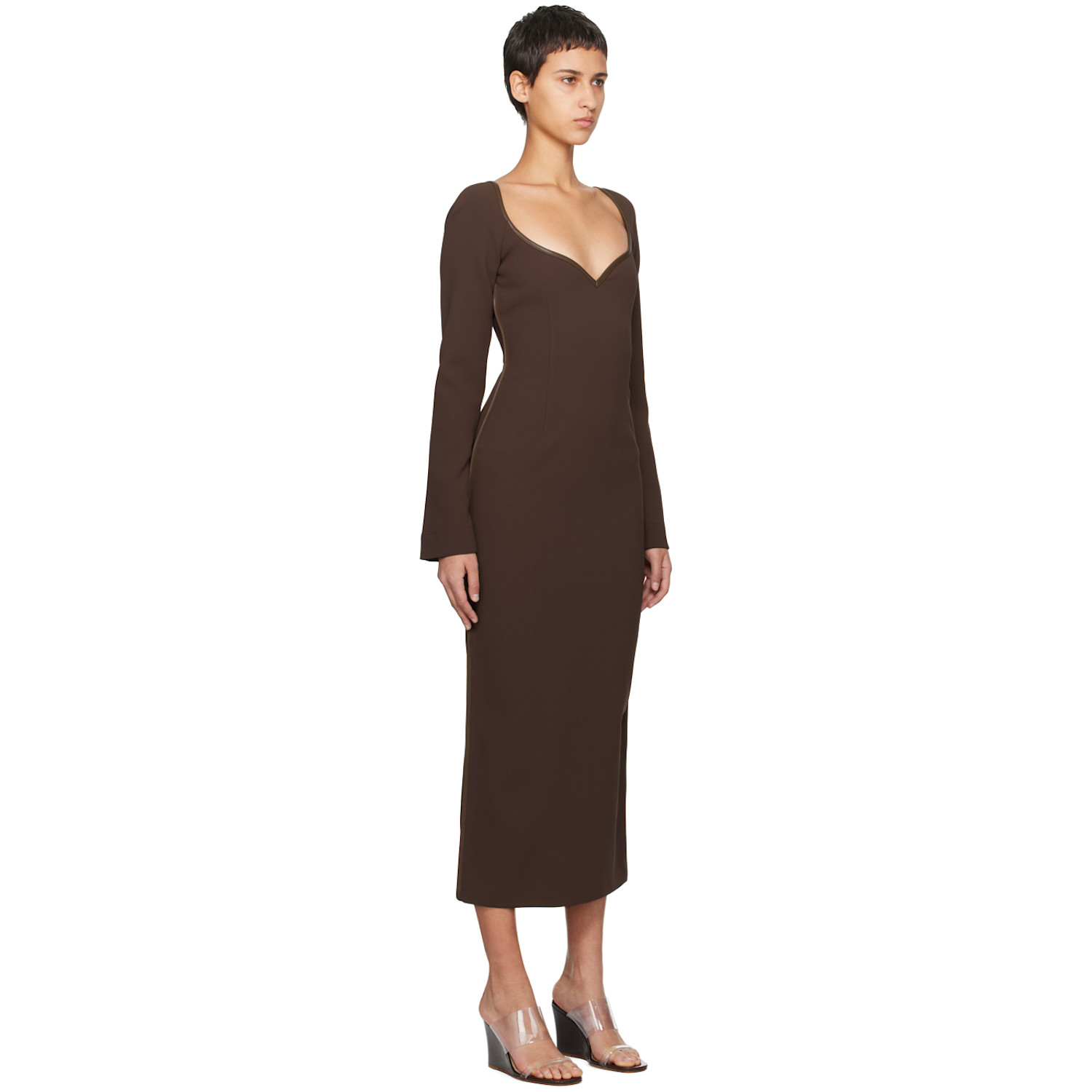  Paris Georgia Brown Fabienne Midi Dress 