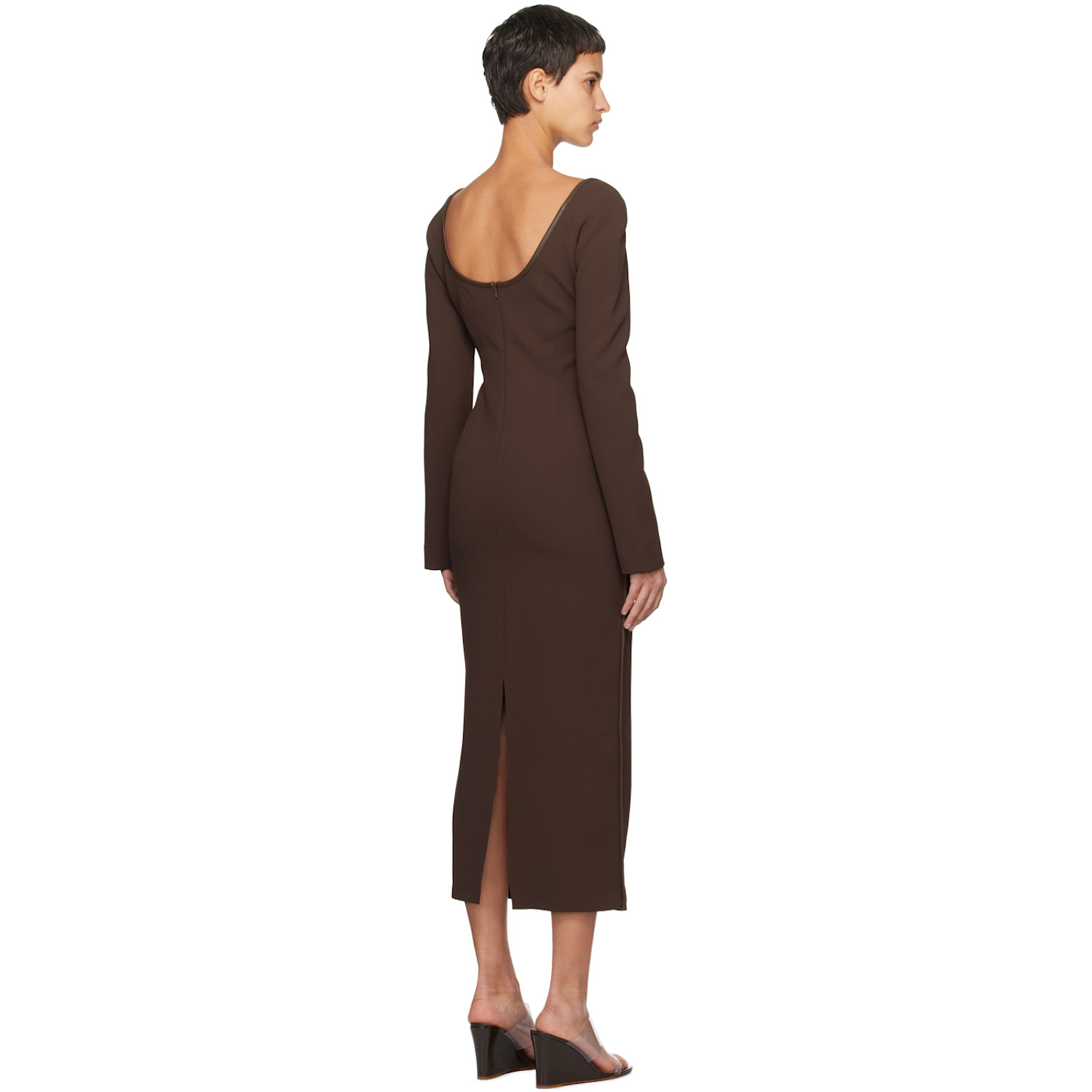  Paris Georgia Brown Fabienne Midi Dress 