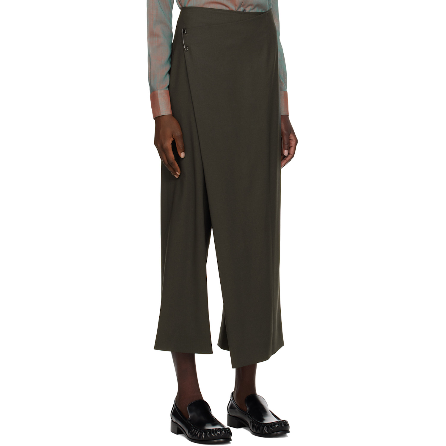  6397 Gray Wrap Trousers 