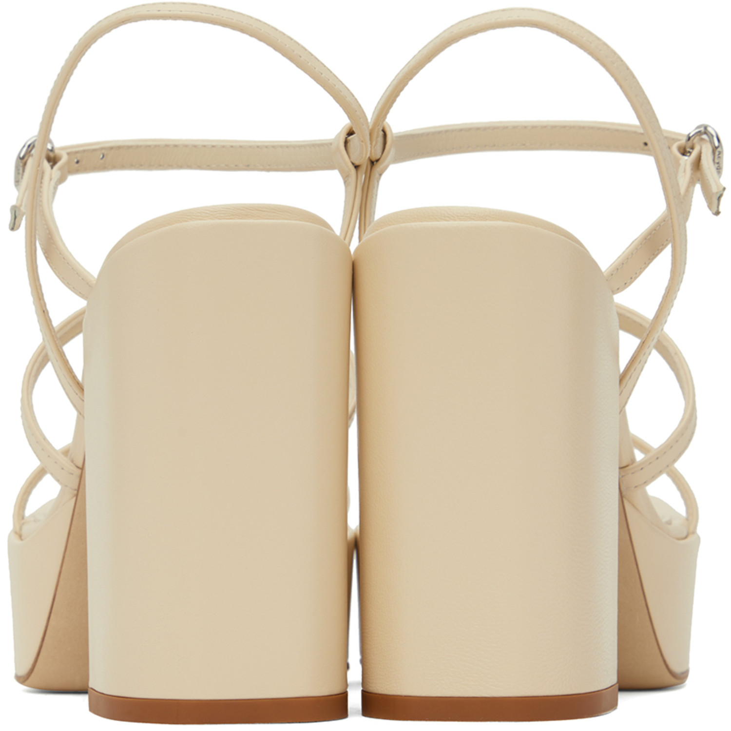  Aeyde Beige Katalin Heeled Sandals 