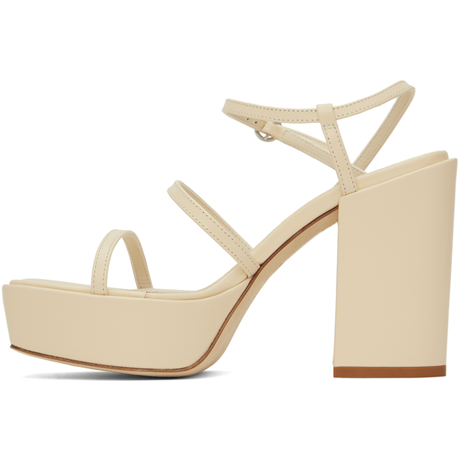  Aeyde Beige Katalin Heeled Sandals 