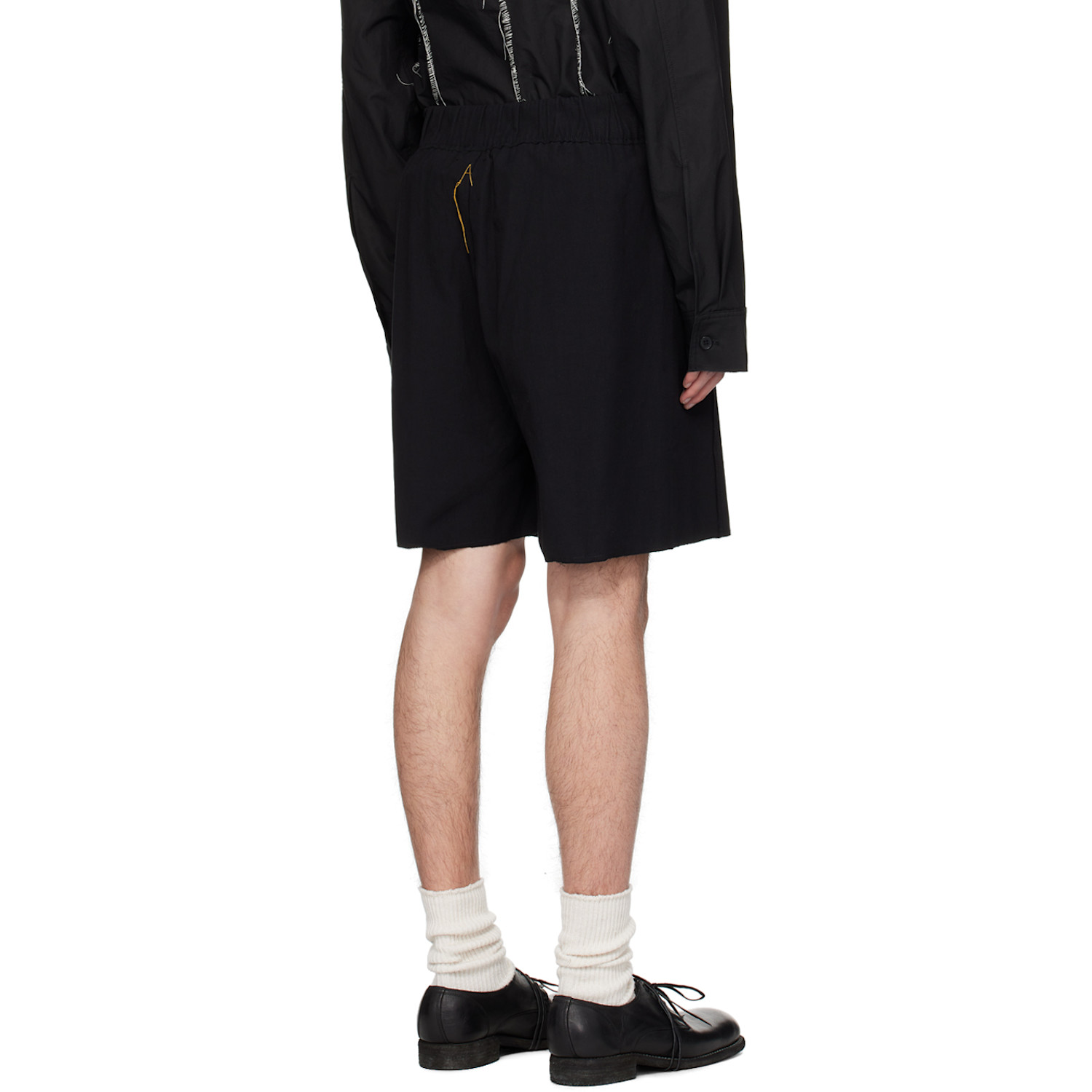  Airei Black Pleated Shorts 