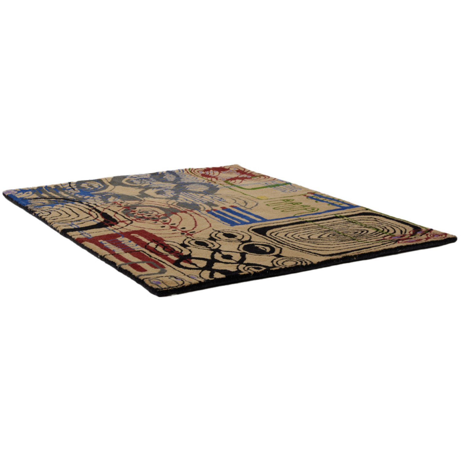  Maki Rugs Beige & Multicolor Entirety Rug 