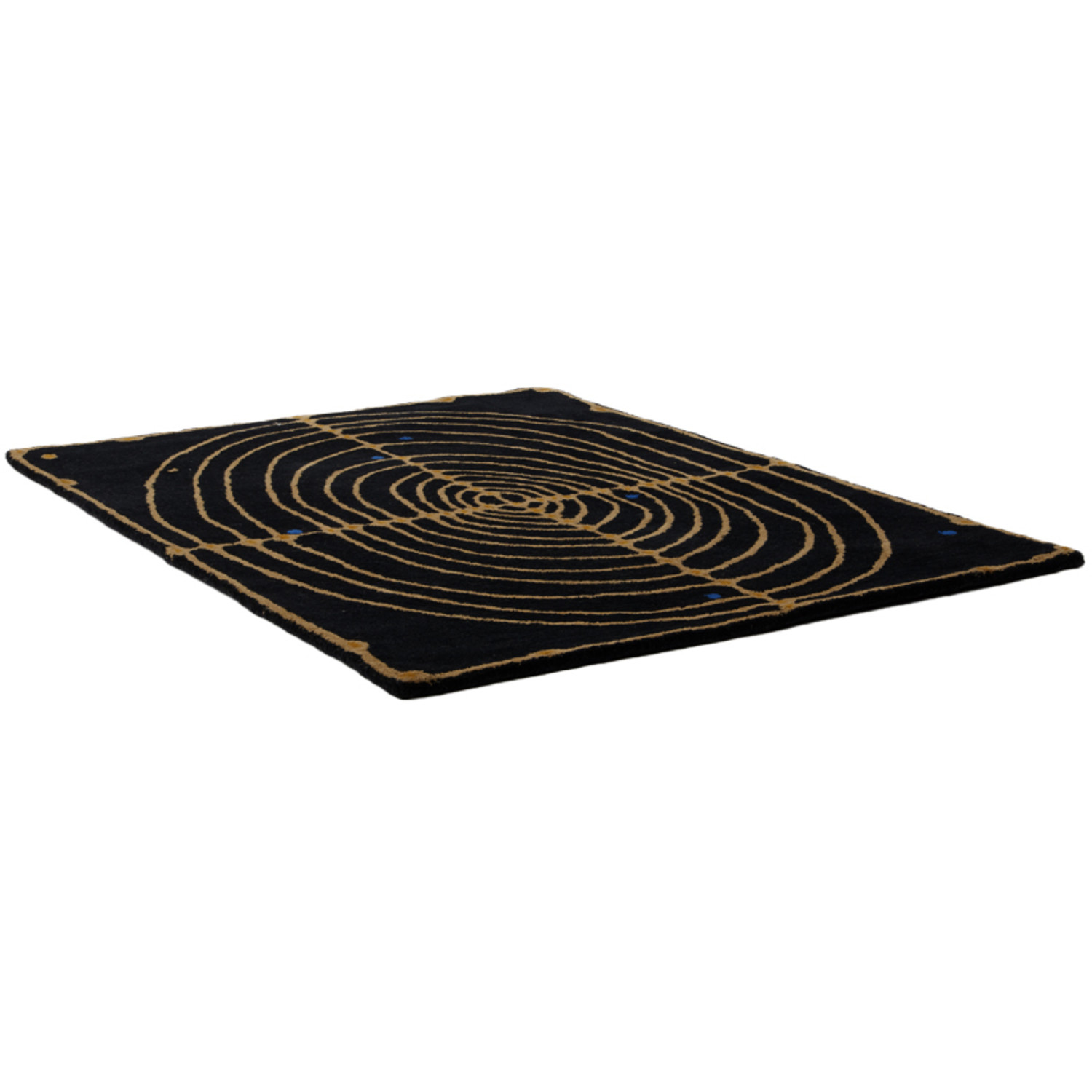  Maki Rugs Black & Beige Bullseye Rug 