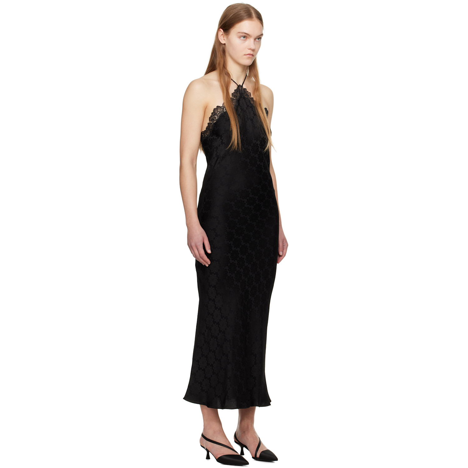  Stella Mccartney Black Floral Maxi Dress 