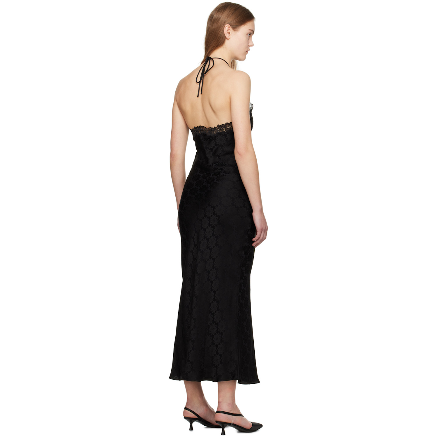  Stella Mccartney Black Floral Maxi Dress 