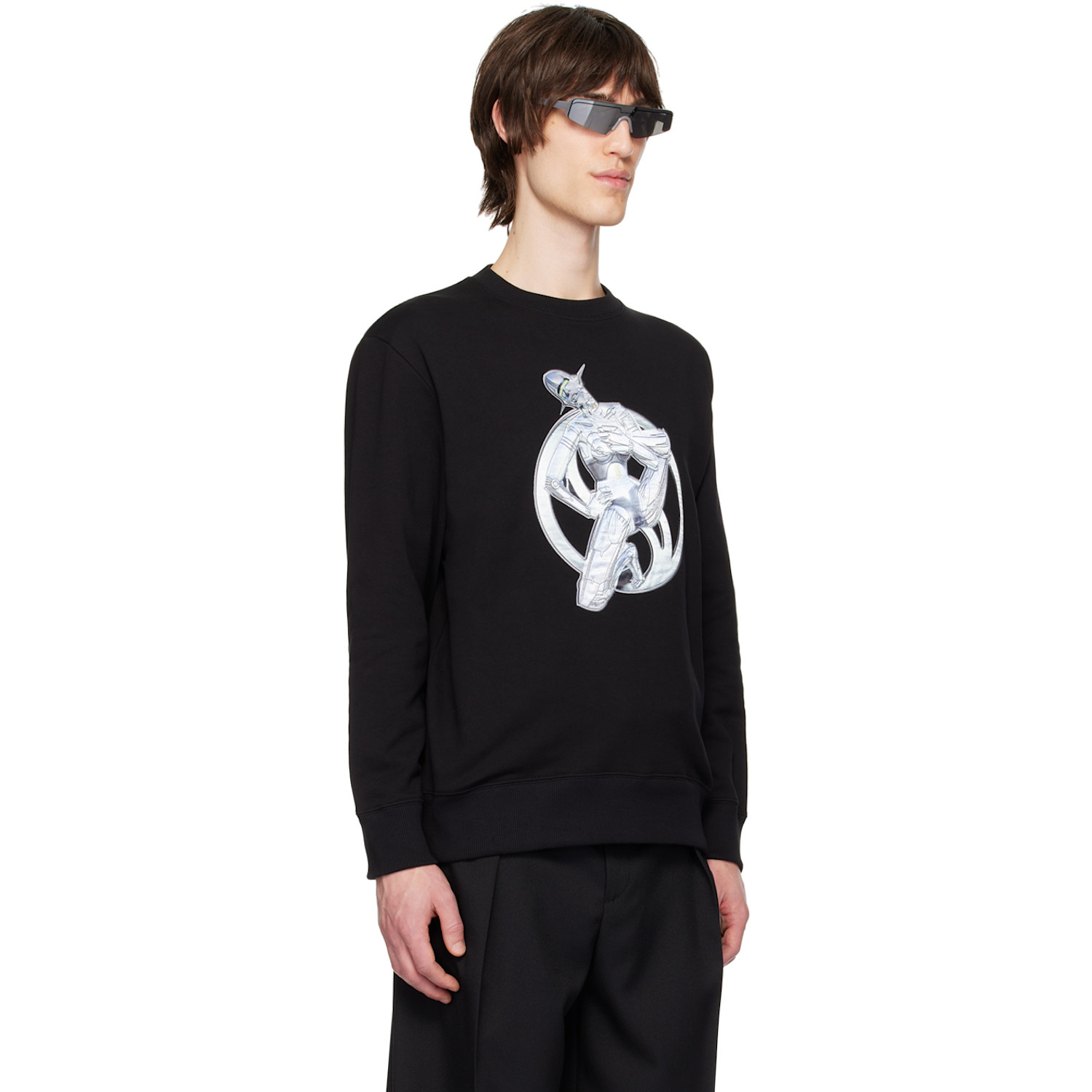  Stella Mccartney Black Patch Sweatshirt 
