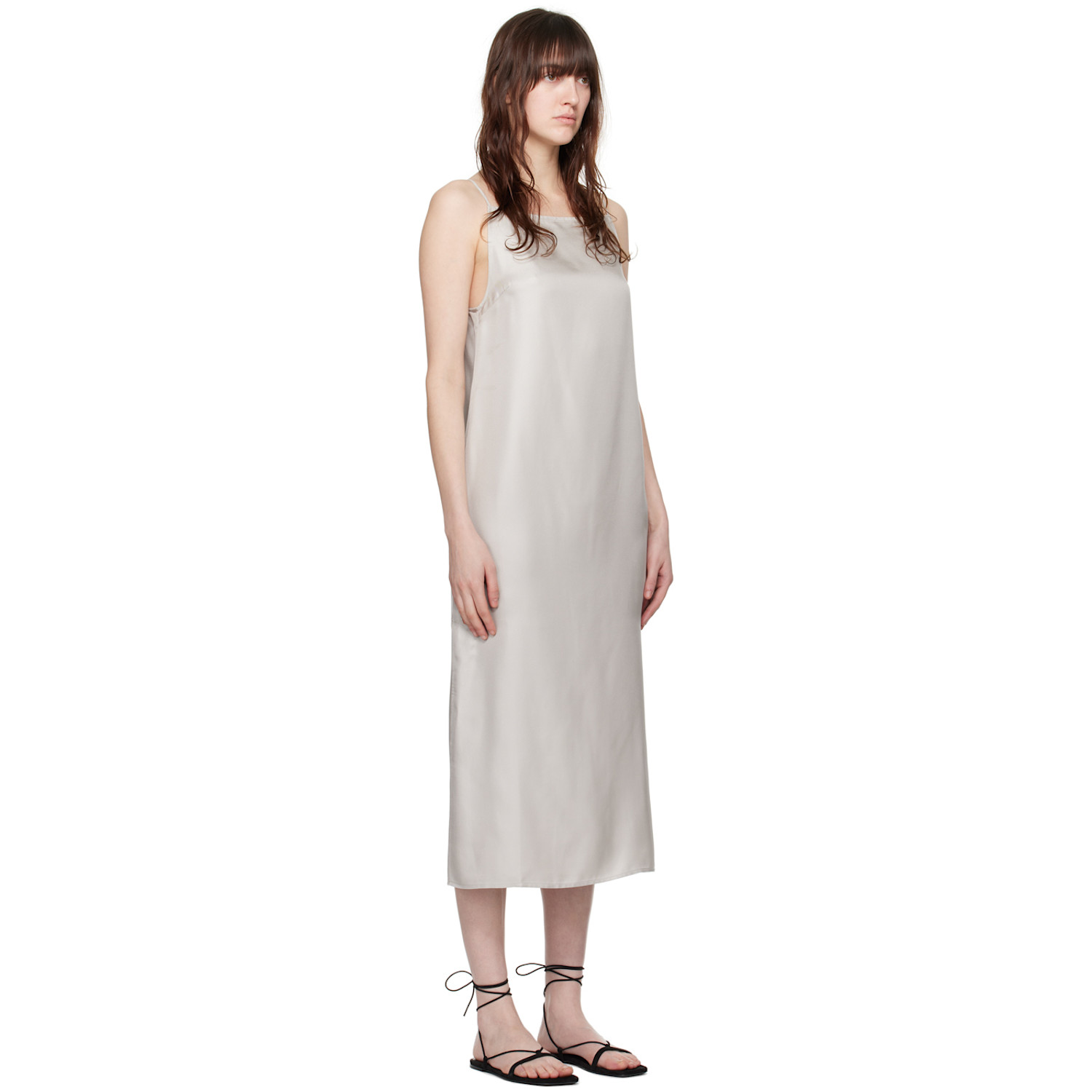  Loulou De Saison Gray Sulum Midi Dress 