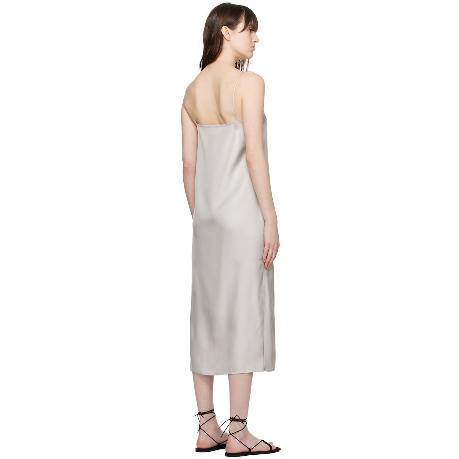  Loulou De Saison Gray Sulum Midi Dress 