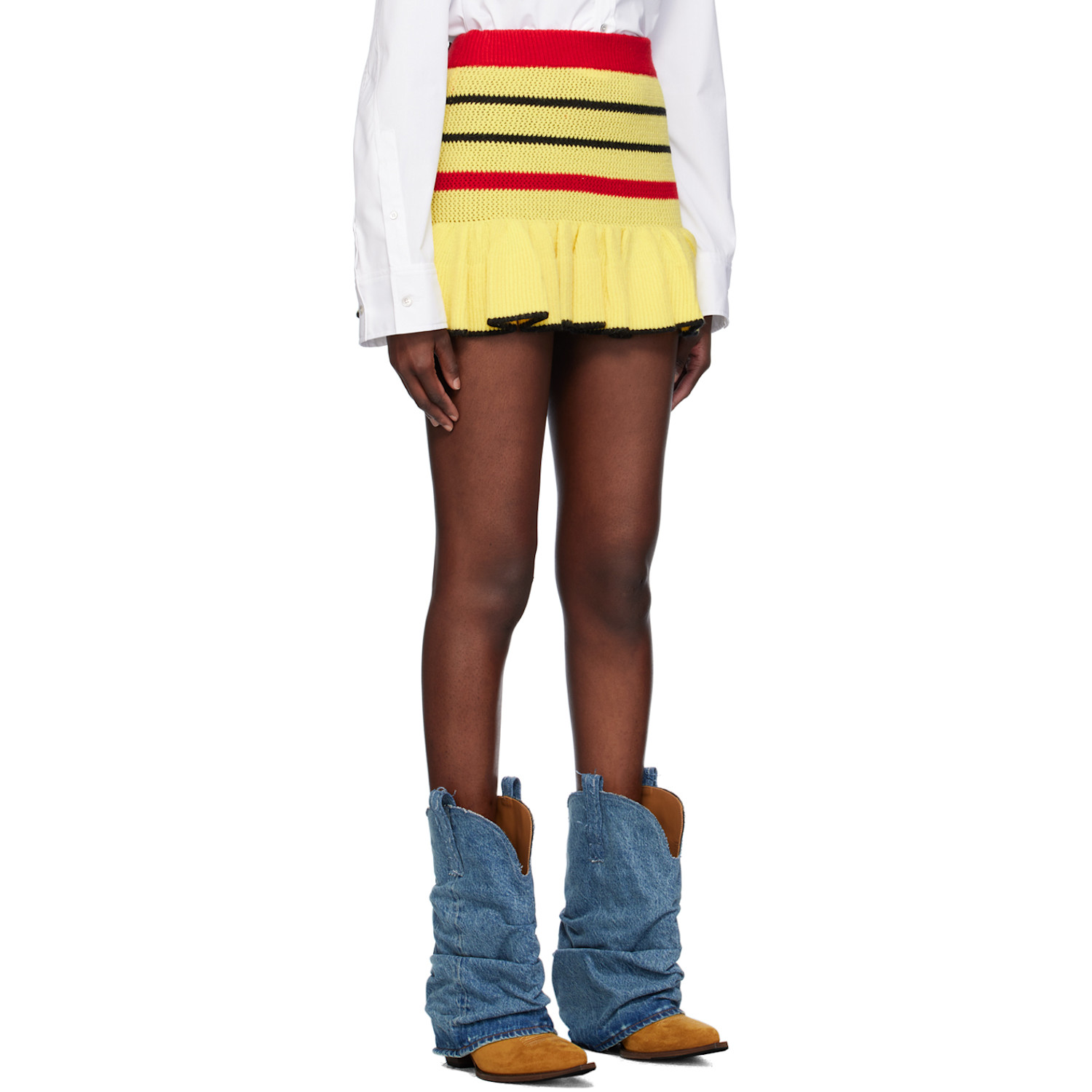  Sinead Gorey Yellow Ra-ra Miniskirt 