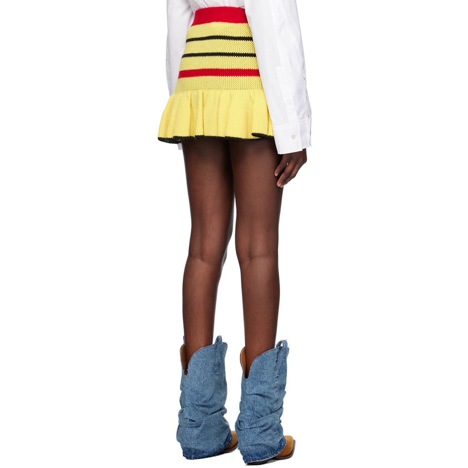  Sinead Gorey Yellow Ra-ra Miniskirt 
