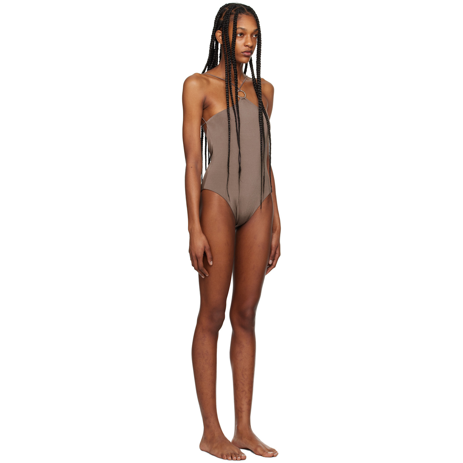 Permare Brown Lina One-piece Swimsuit 
