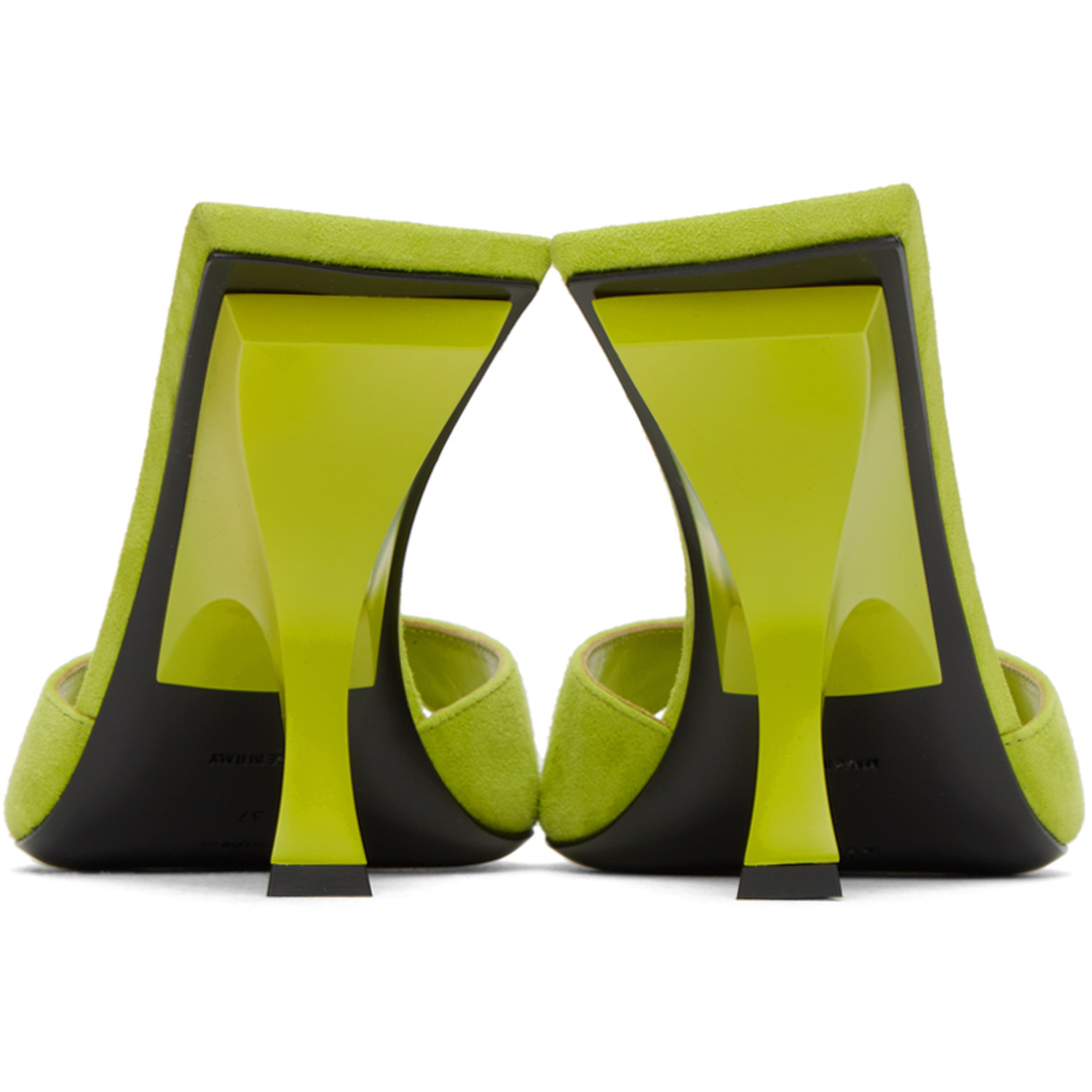  The Attico Green Ester Mules 