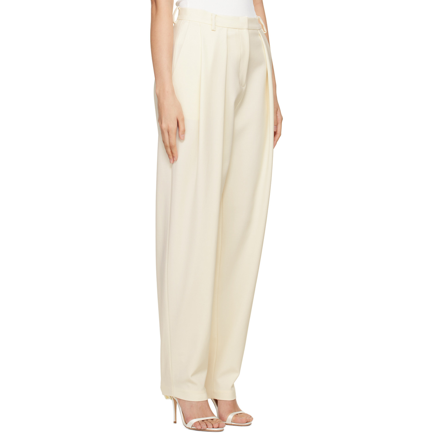  Magda Butrym Off-white Tapered Trousers 