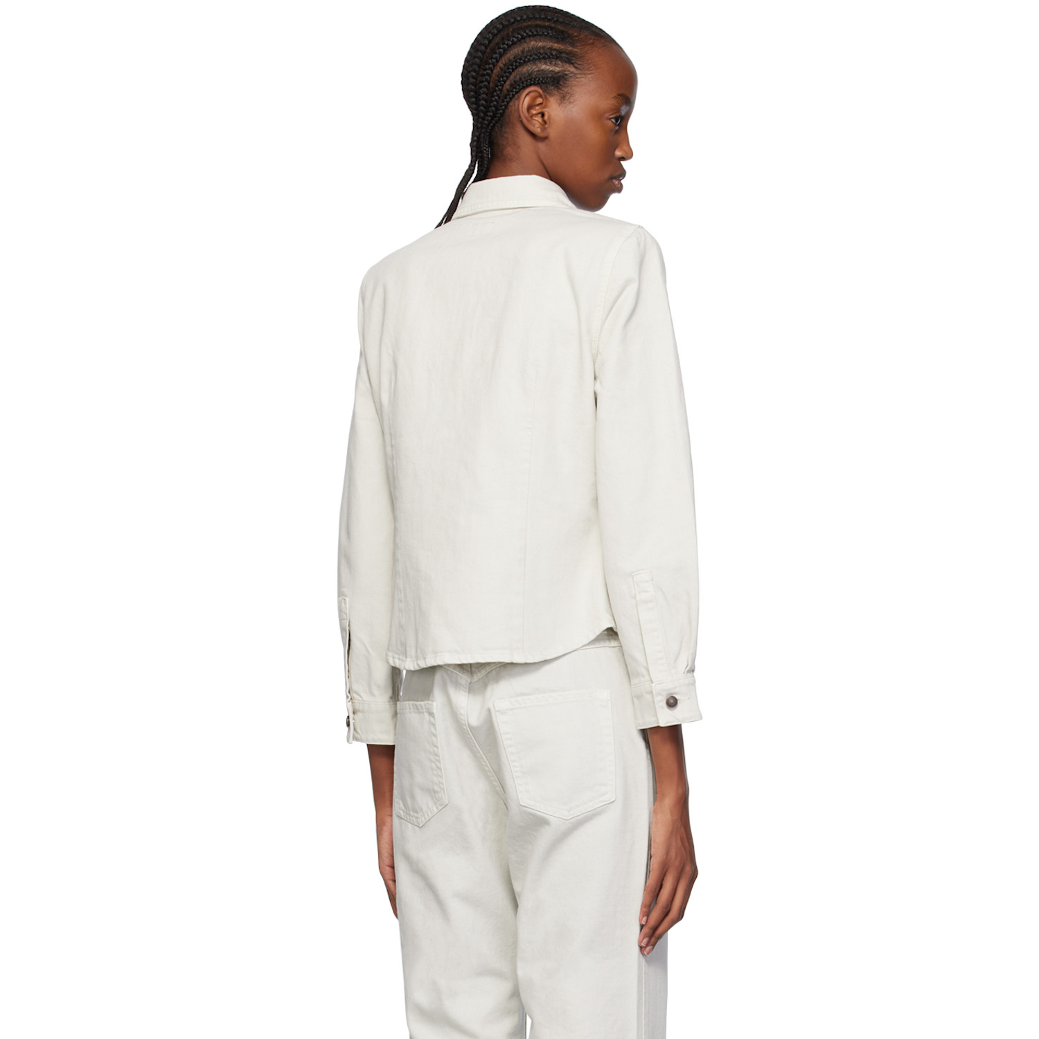  Magda Butrym Gray 06 Denim Shirt 