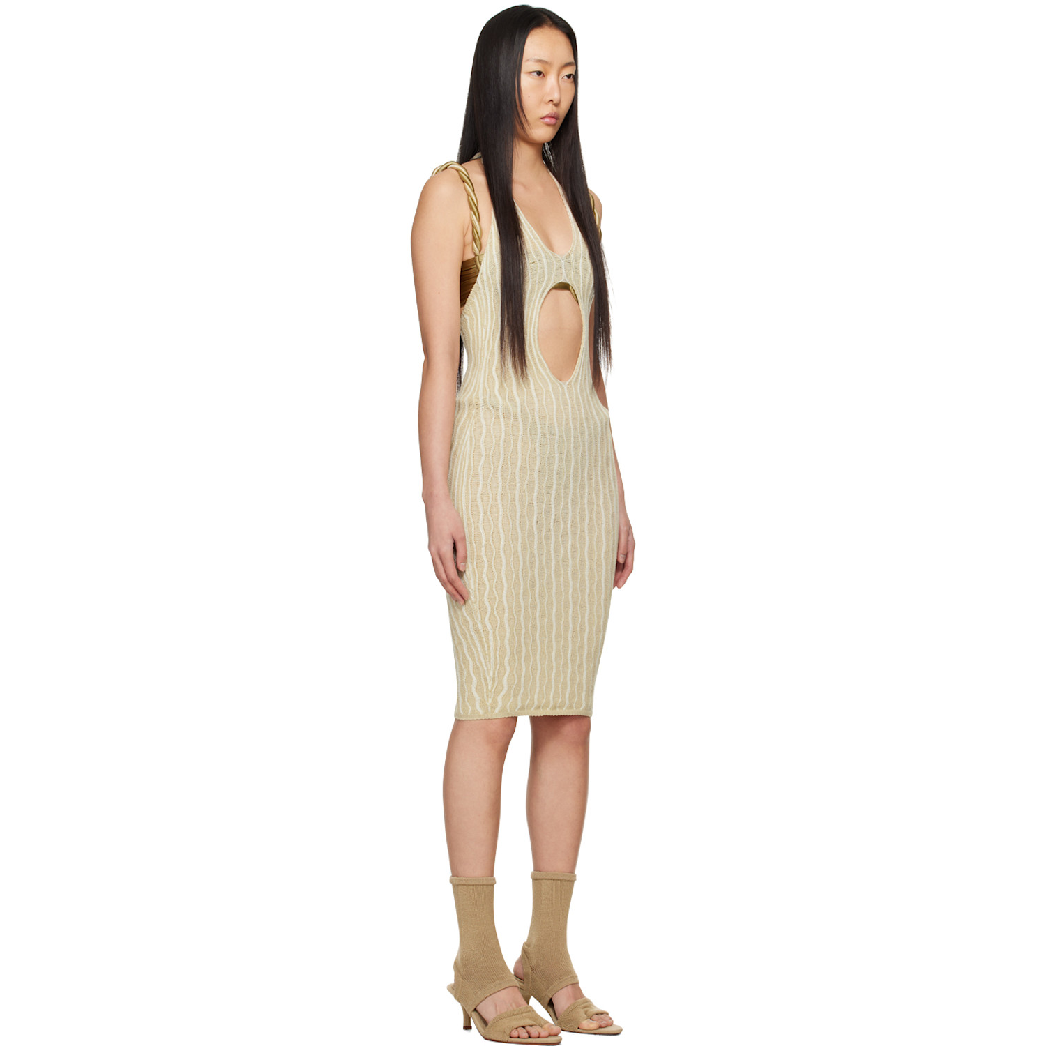  Isa Boulder Ssense Exclusive Beige Cactus Minidress 