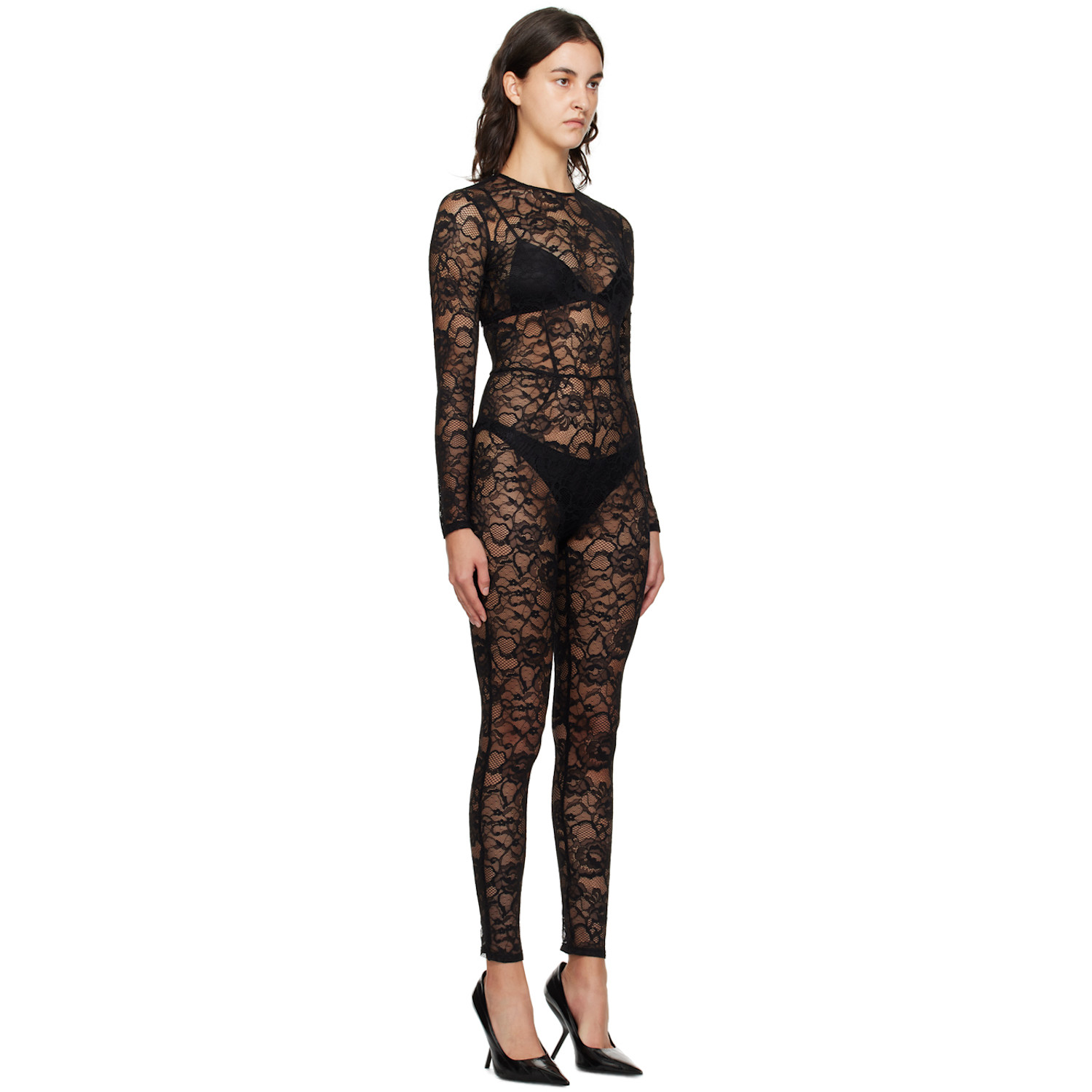  Fleur Du Mal Black Zip Jumpsuit 