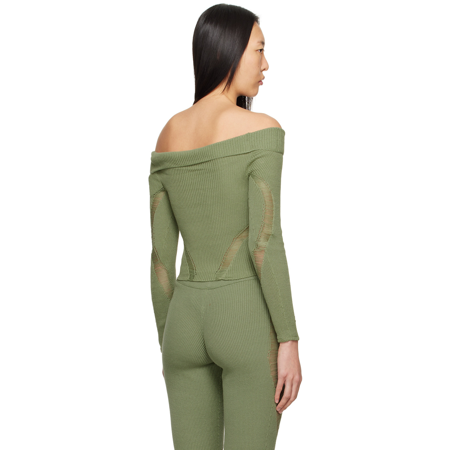  Isa Boulder Ssense Exclusive Green Floater Long Sleeve T-shirt 