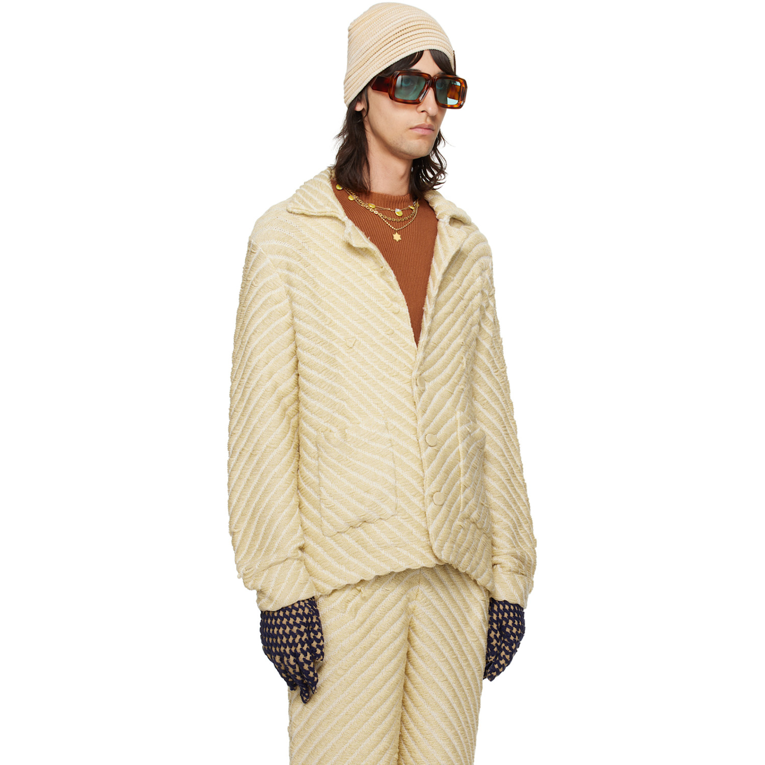  Isa Boulder Ssense Exclusive Beige Jacket 