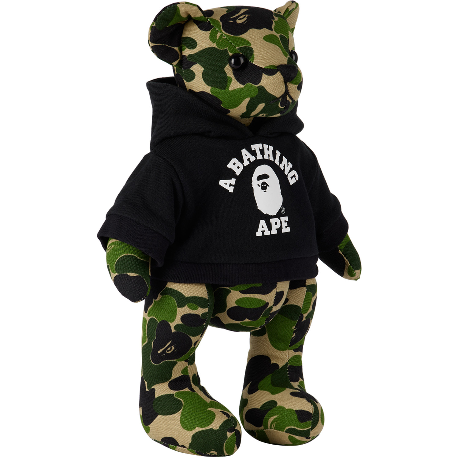  Bape Khaki & Black Abc Camo Bear Plush Toy 