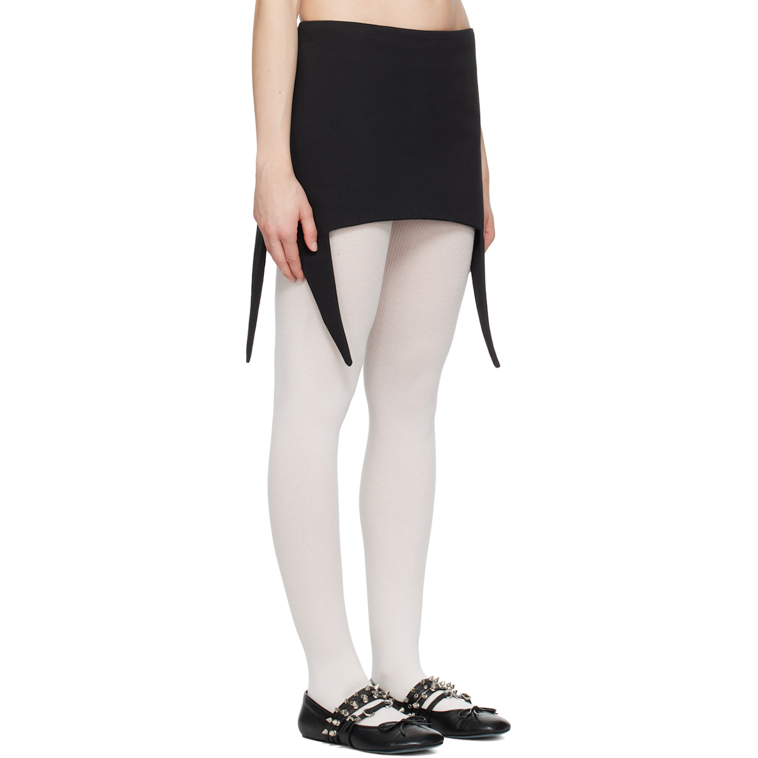  Strongthe Black Spiky Mini Skirt 