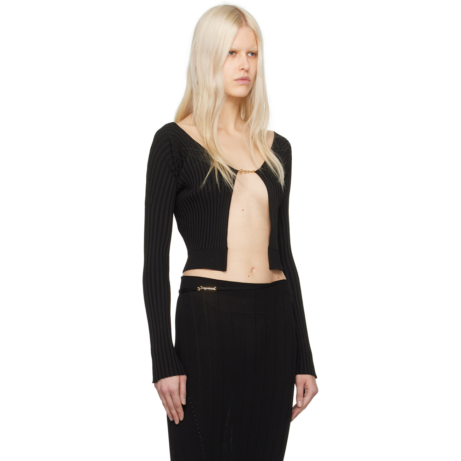  Jacquemus Black Les Classiques 'la Maille Pralu Longue' Cardigan 