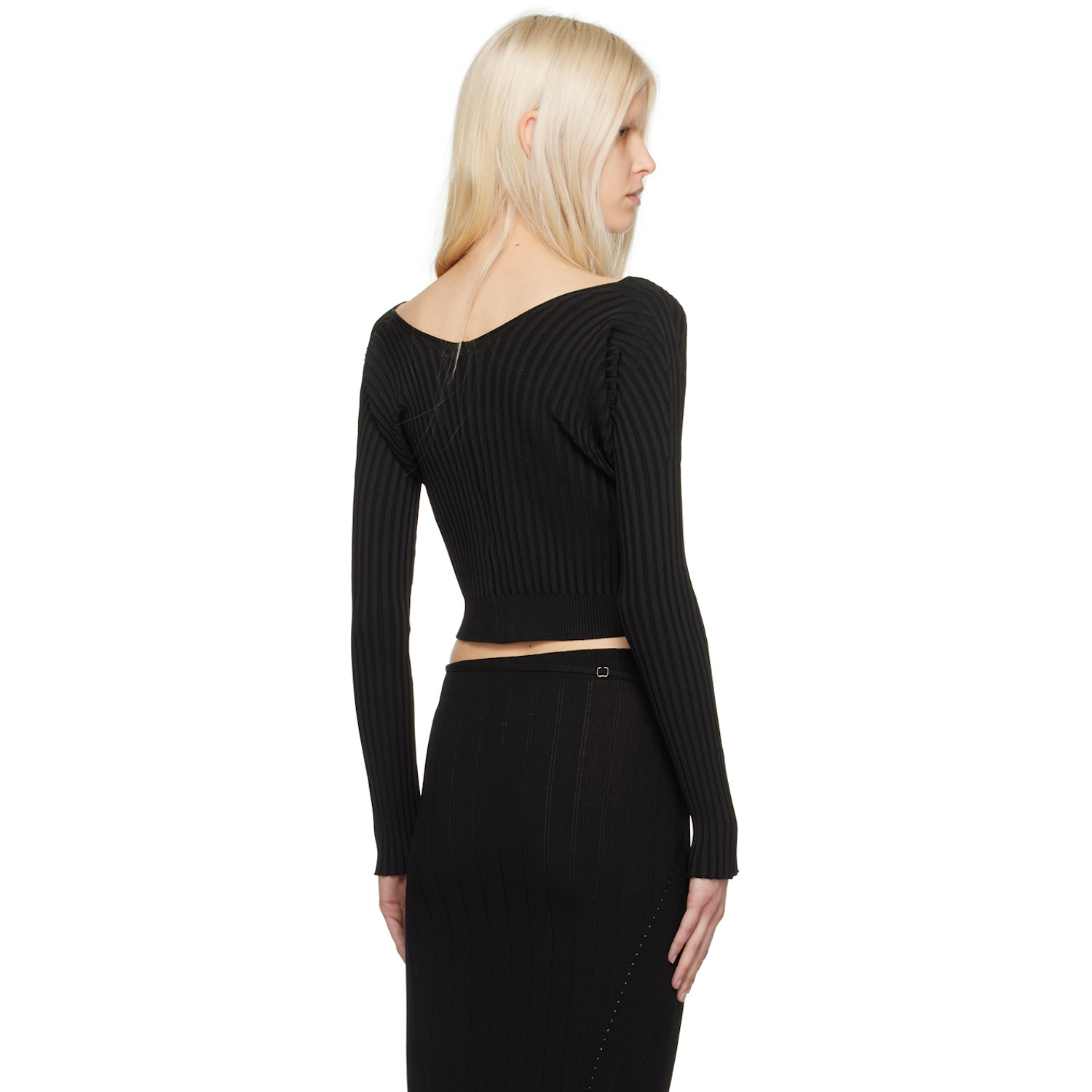  Jacquemus Black Les Classiques 'la Maille Pralu Longue' Cardigan 