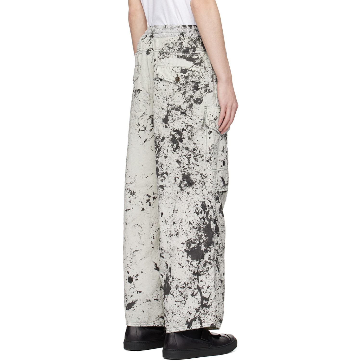  Nicolas Andreas Taralis Gray Printed Trousers 