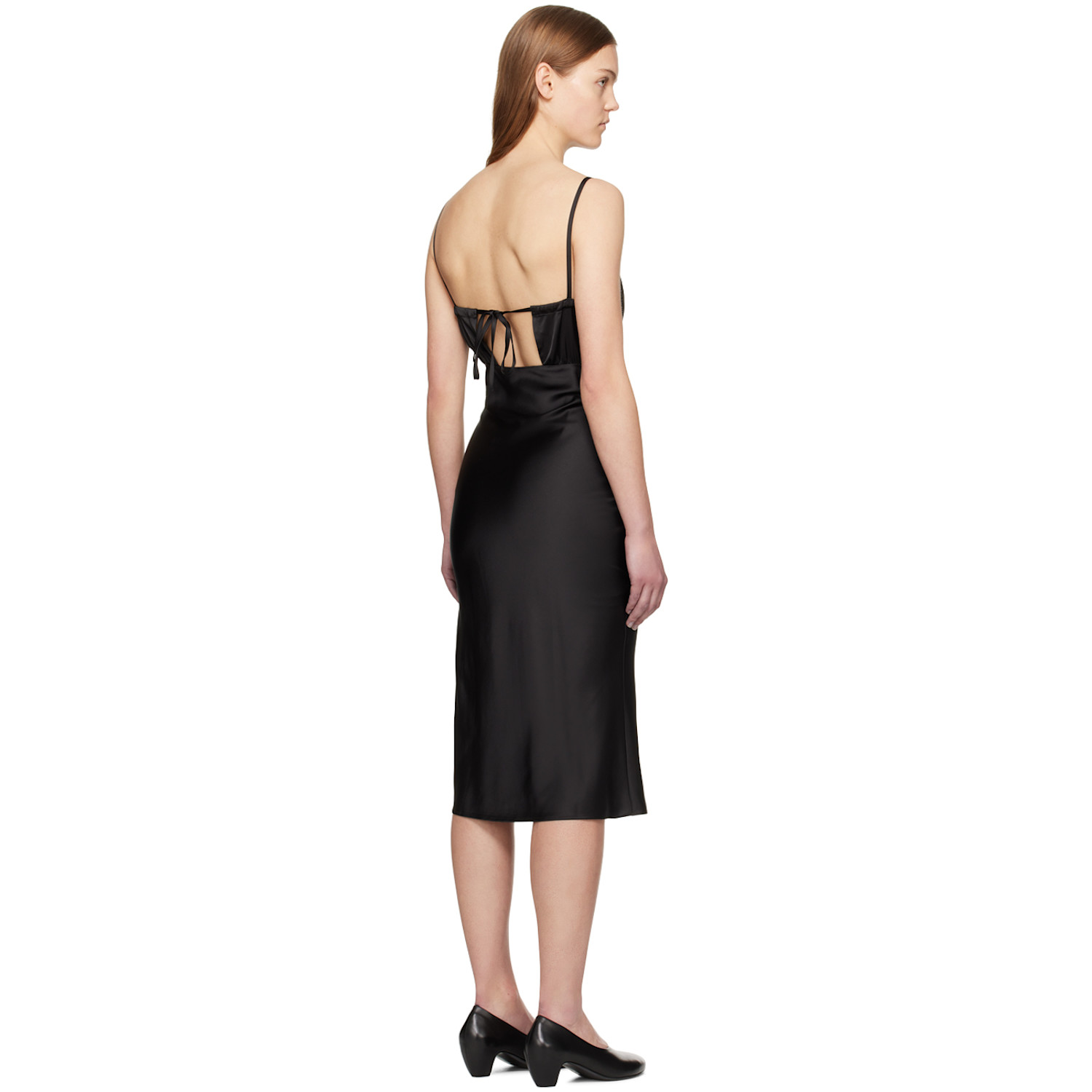  Kijun Black Emma Midi Dress 