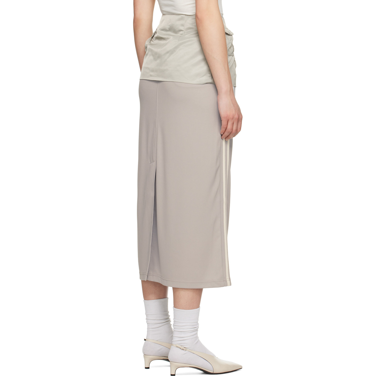  Kijun Green Military Wrap Miniskirt 