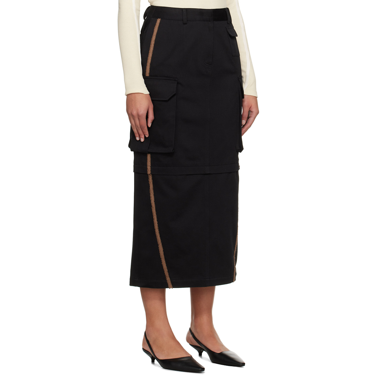  Kijun Black Joel Maxi Skirt 