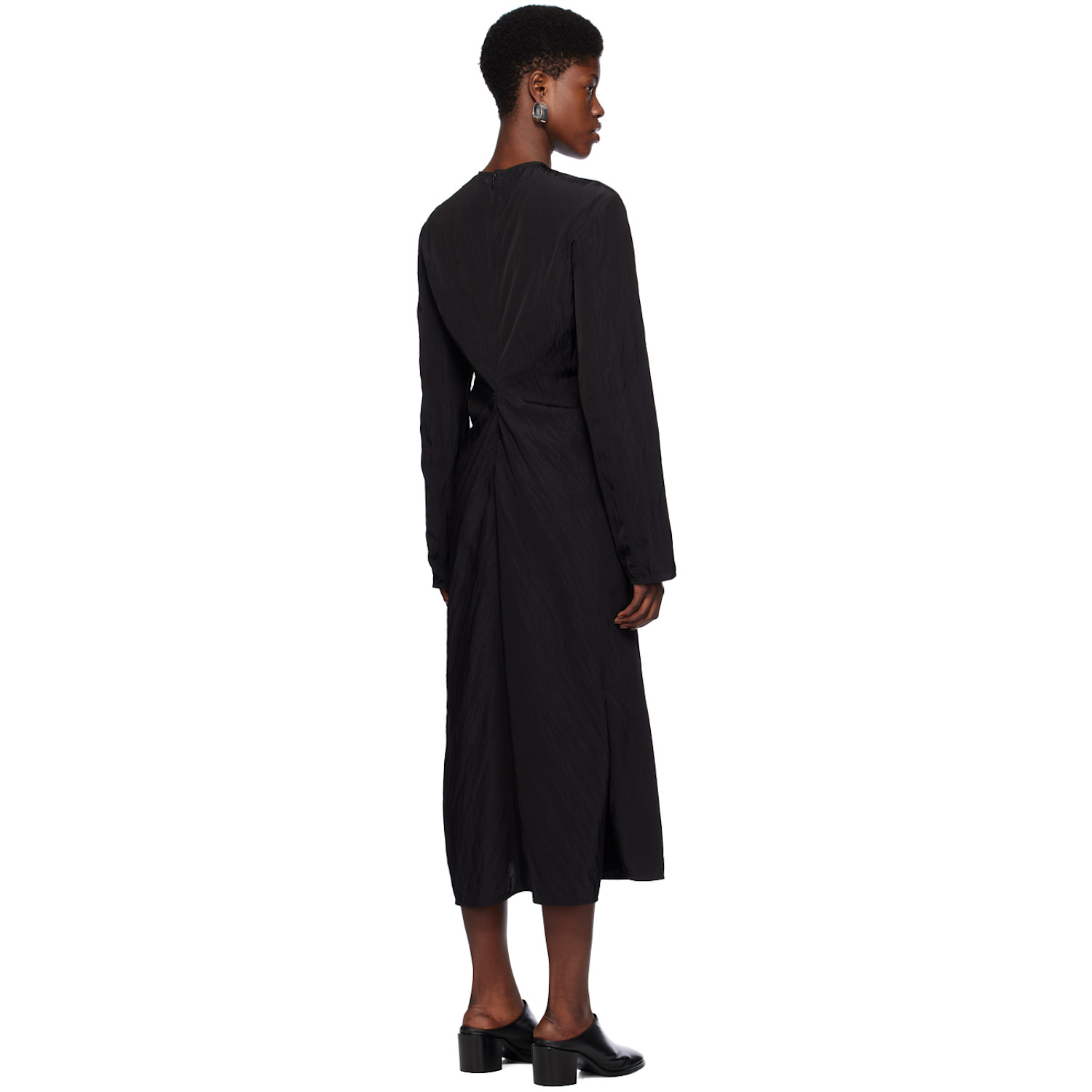  Studio Nicholson Black Welles Midi Dress 