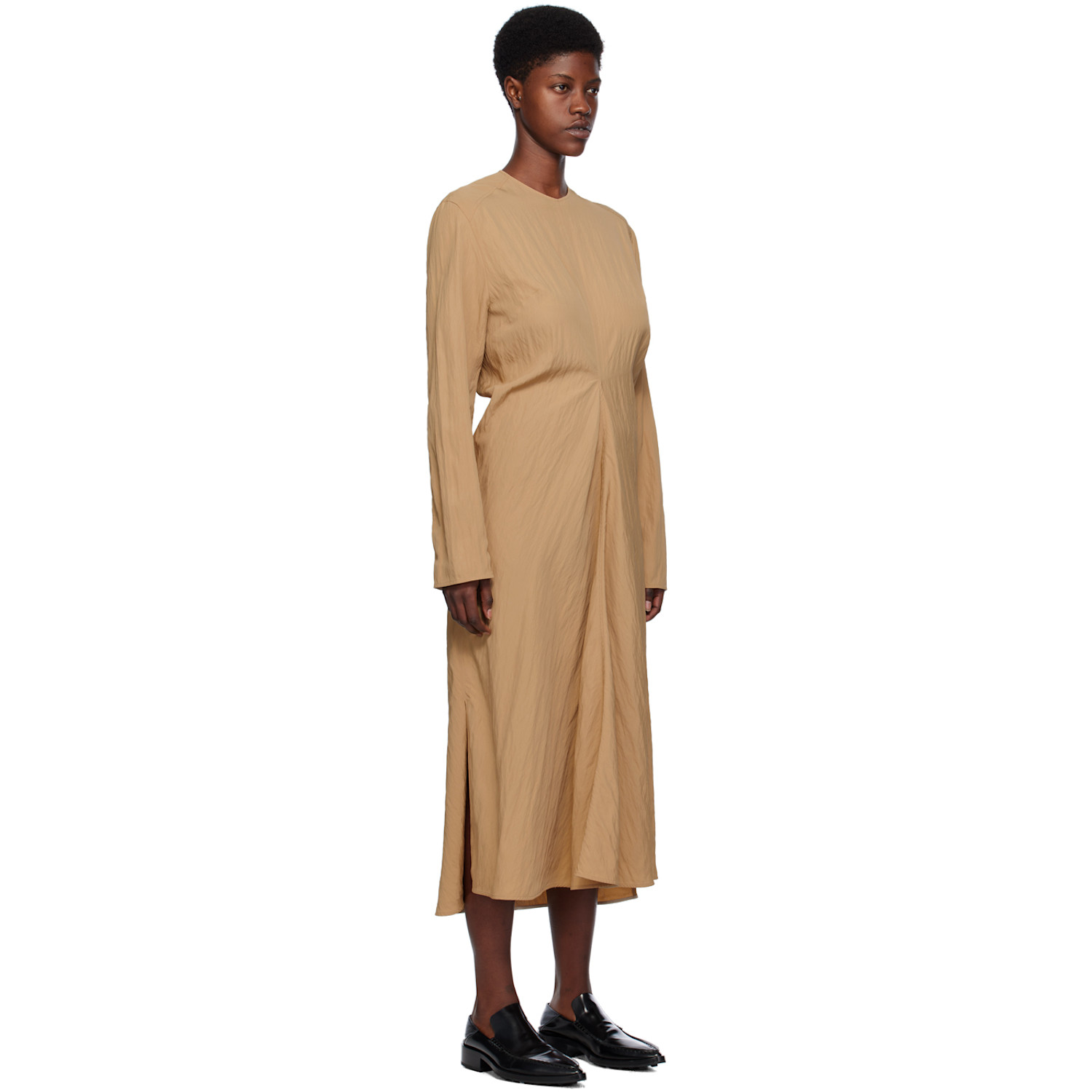  Studio Nicholson Tan Welles Midi Dress 