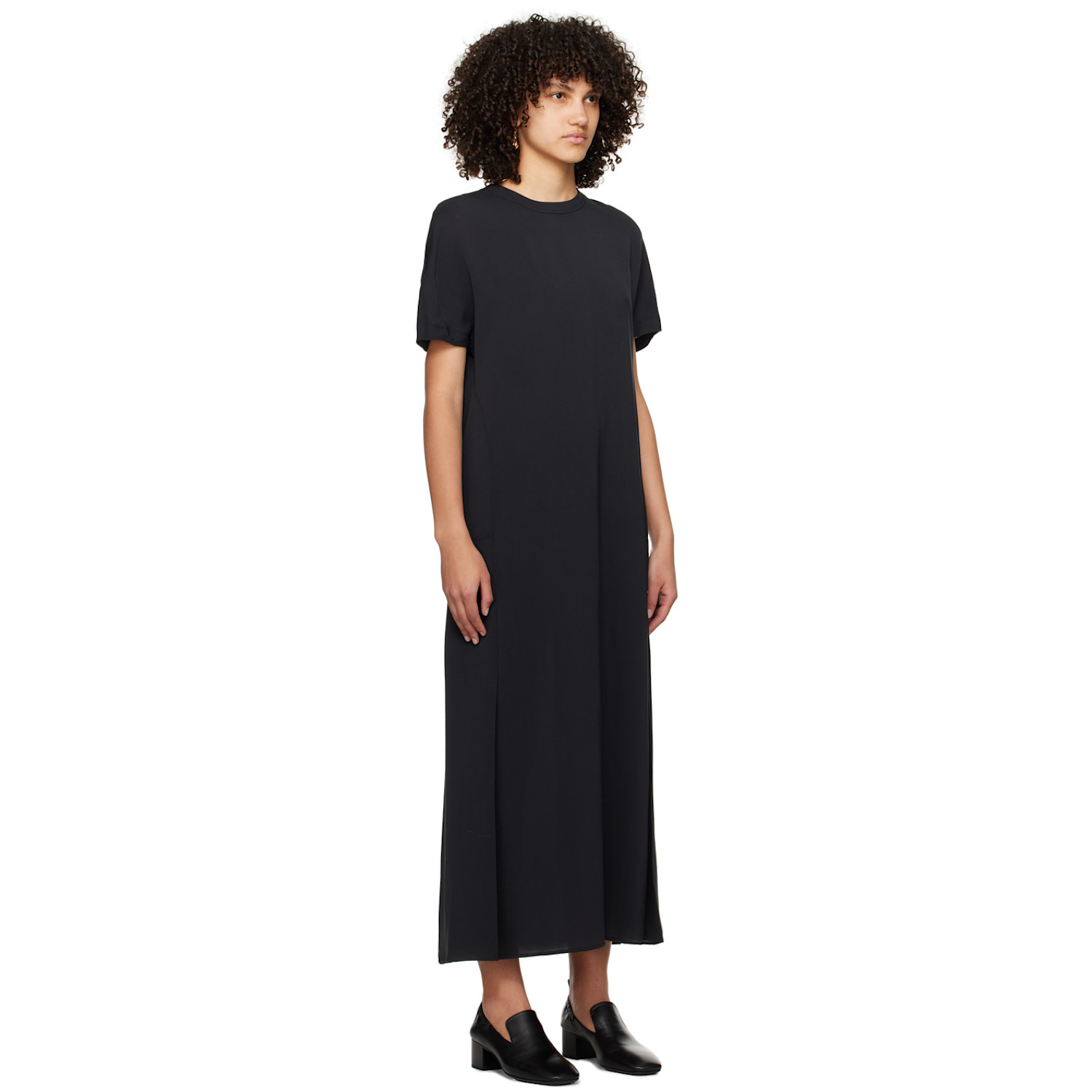  Studio Nicholson Navy Zip Maxi Dress 