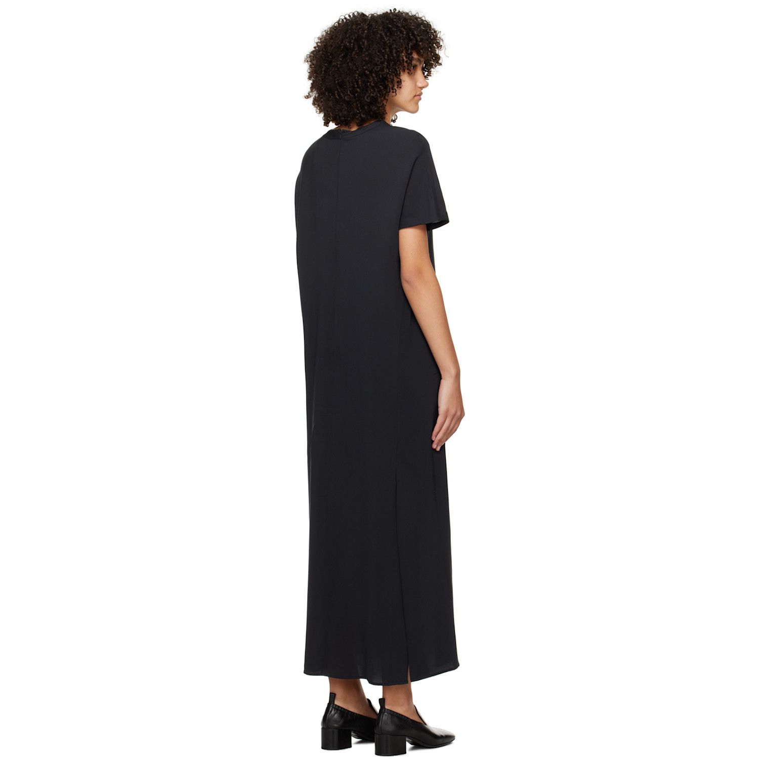  Studio Nicholson Navy Zip Maxi Dress 