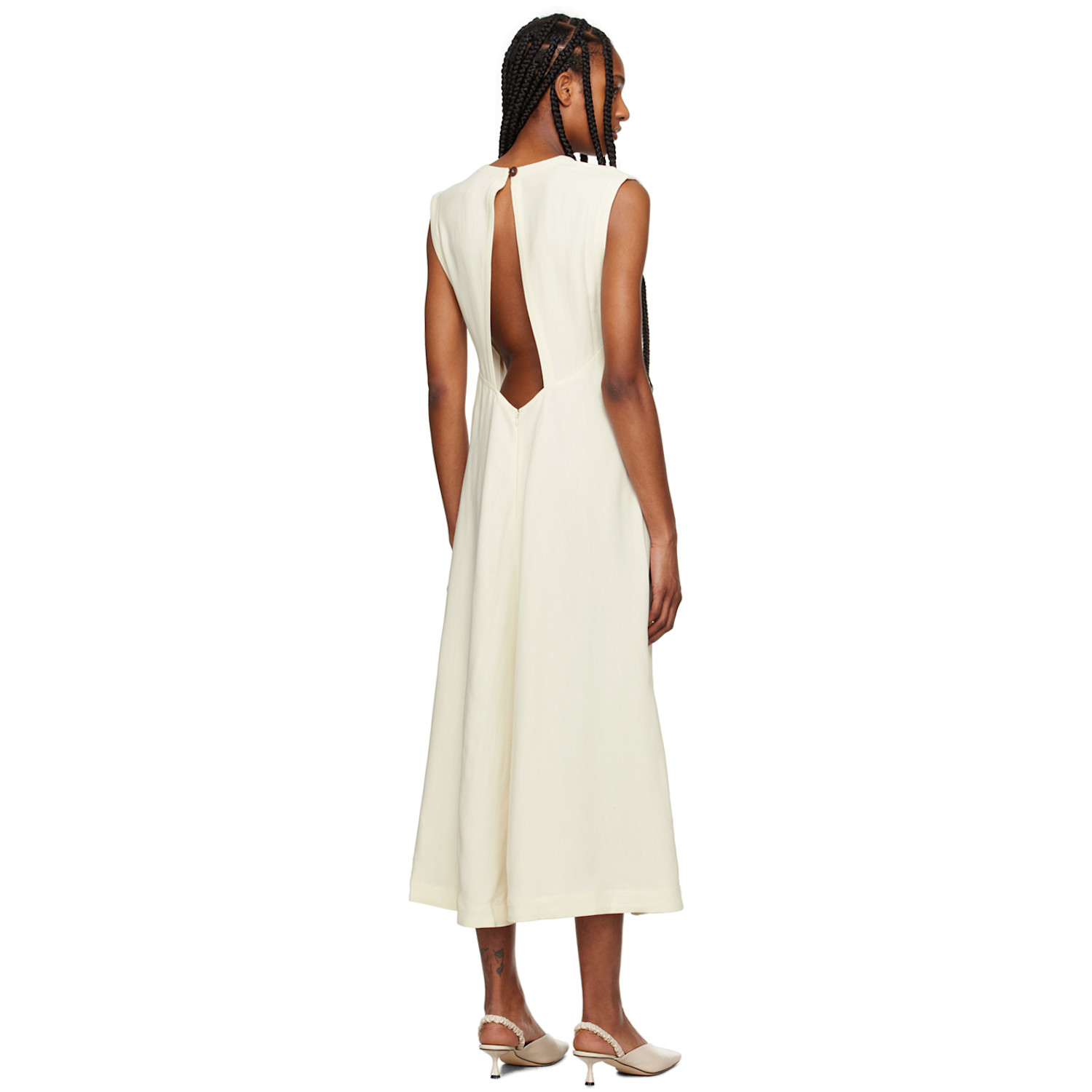  Studio Nicholson Off-white Sevan Maxi Dress 