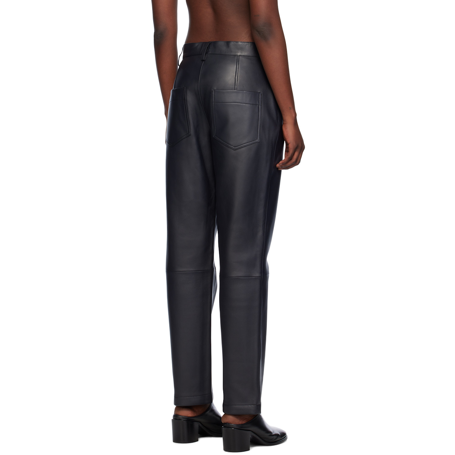  Studio Nicholson Black Opie Leather Pants 