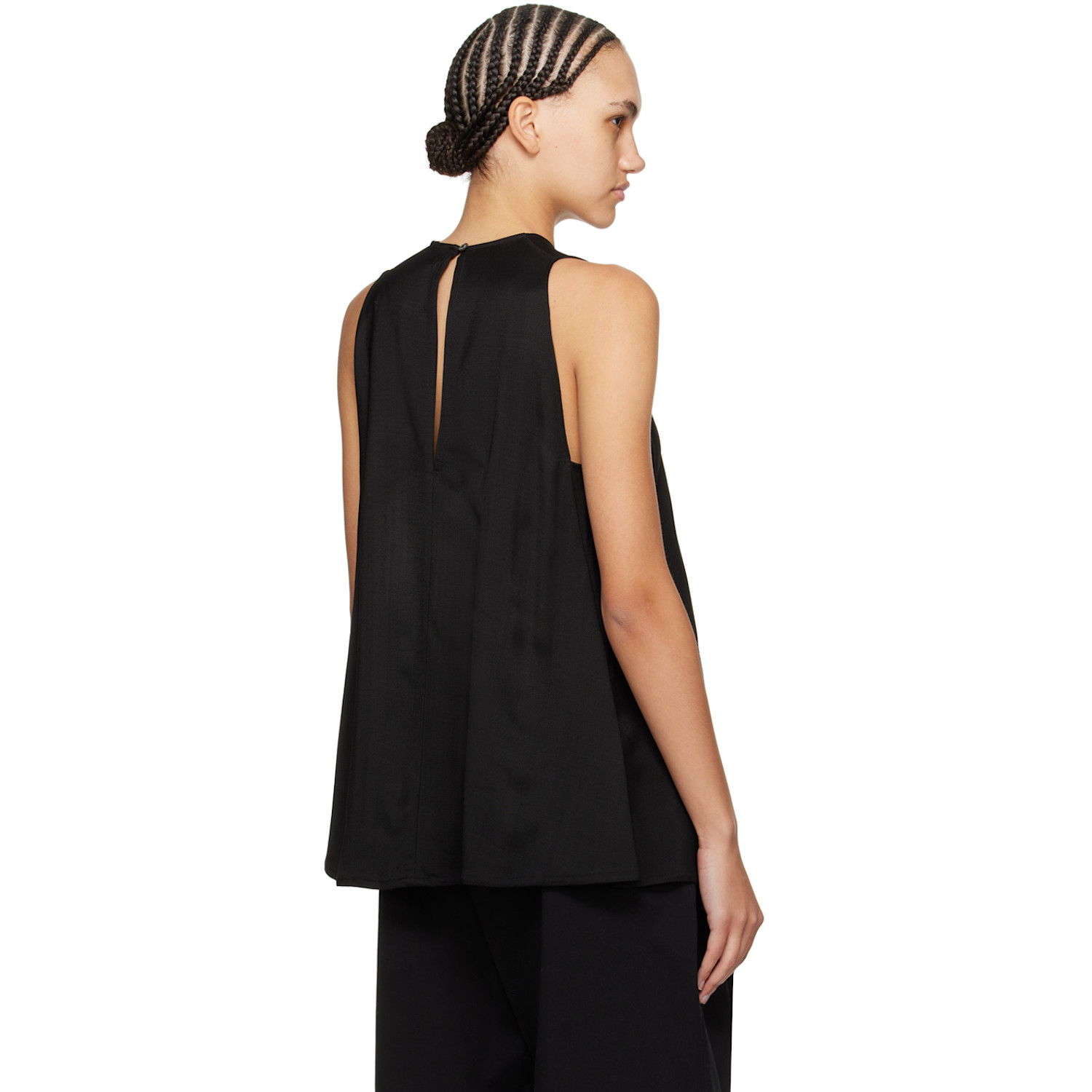  Studio Nicholson Black Forres Tank Top 