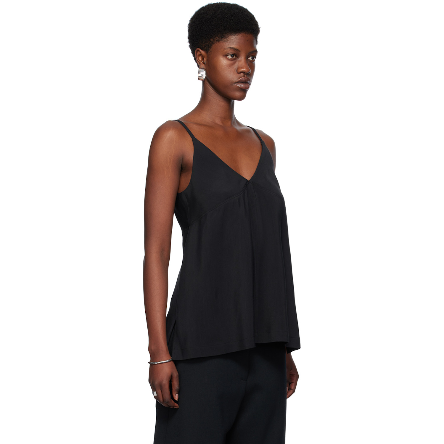  Studio Nicholson Navy V-neck Camisole 