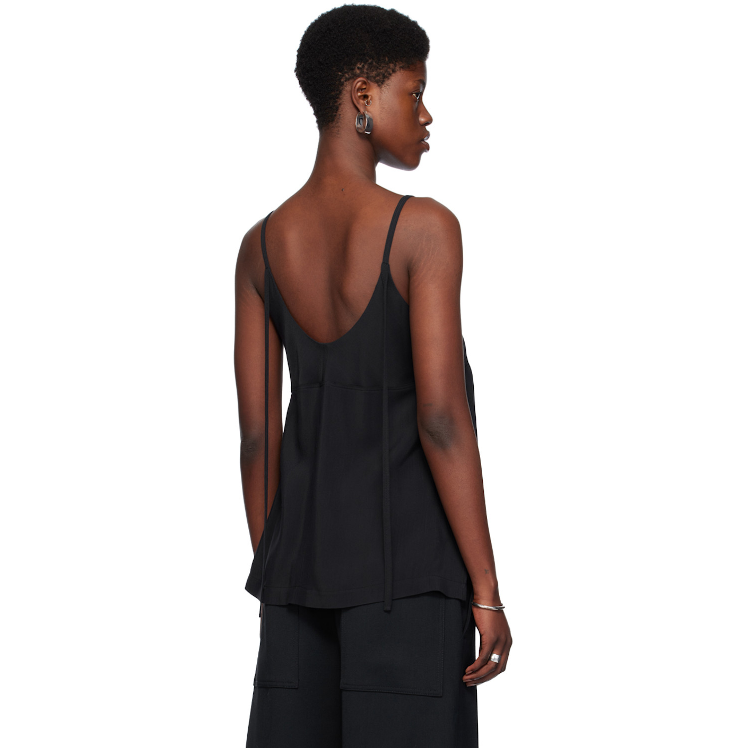  Studio Nicholson Navy V-neck Camisole 