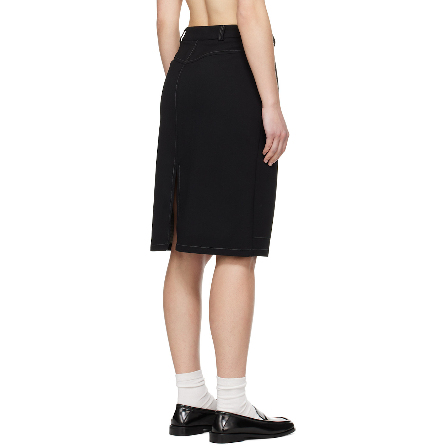  Soulland Black Deen Midi Skirt 