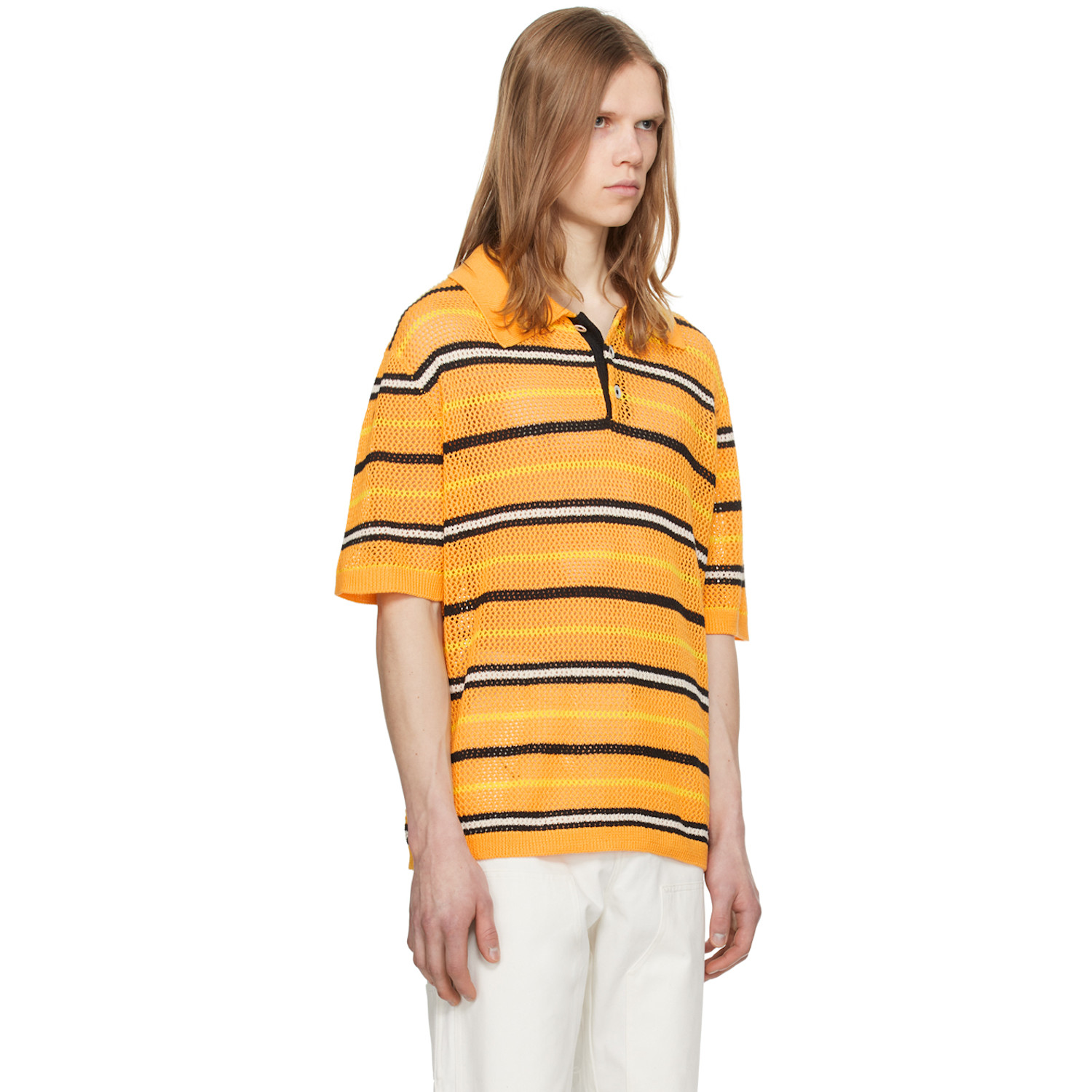  Zankov Orange Three-button Polo 
