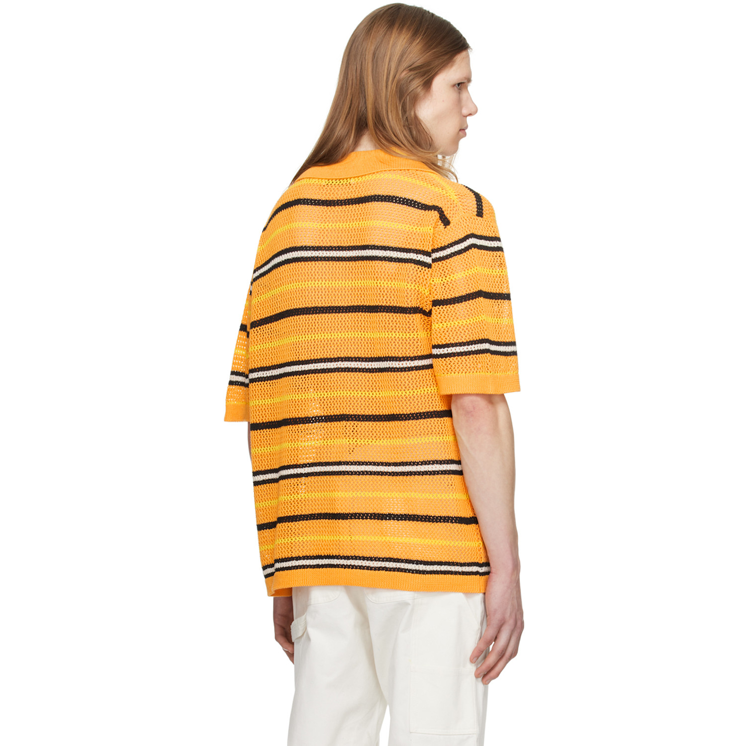  Zankov Orange Three-button Polo 