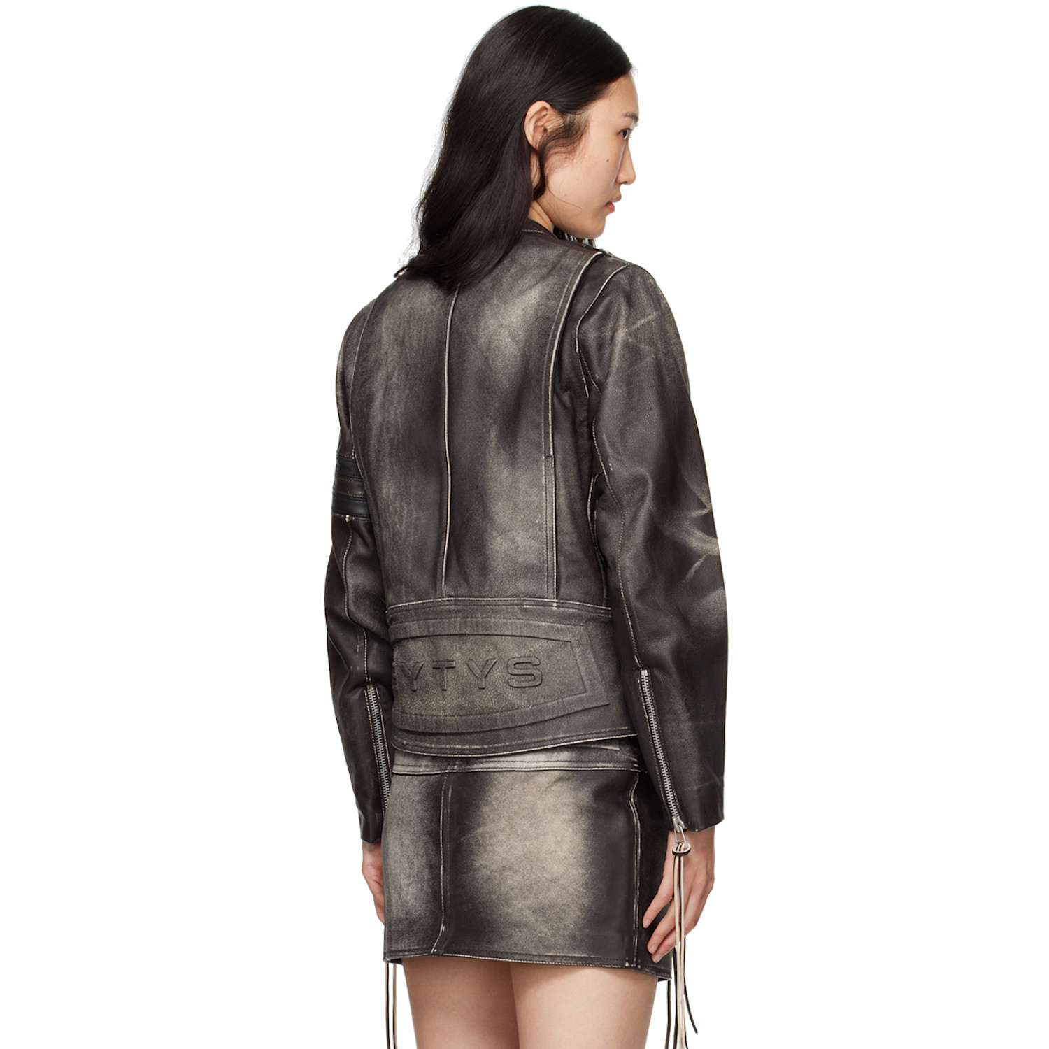  Eytys Ssense Exclusive Brown Damon Leather Jacket 