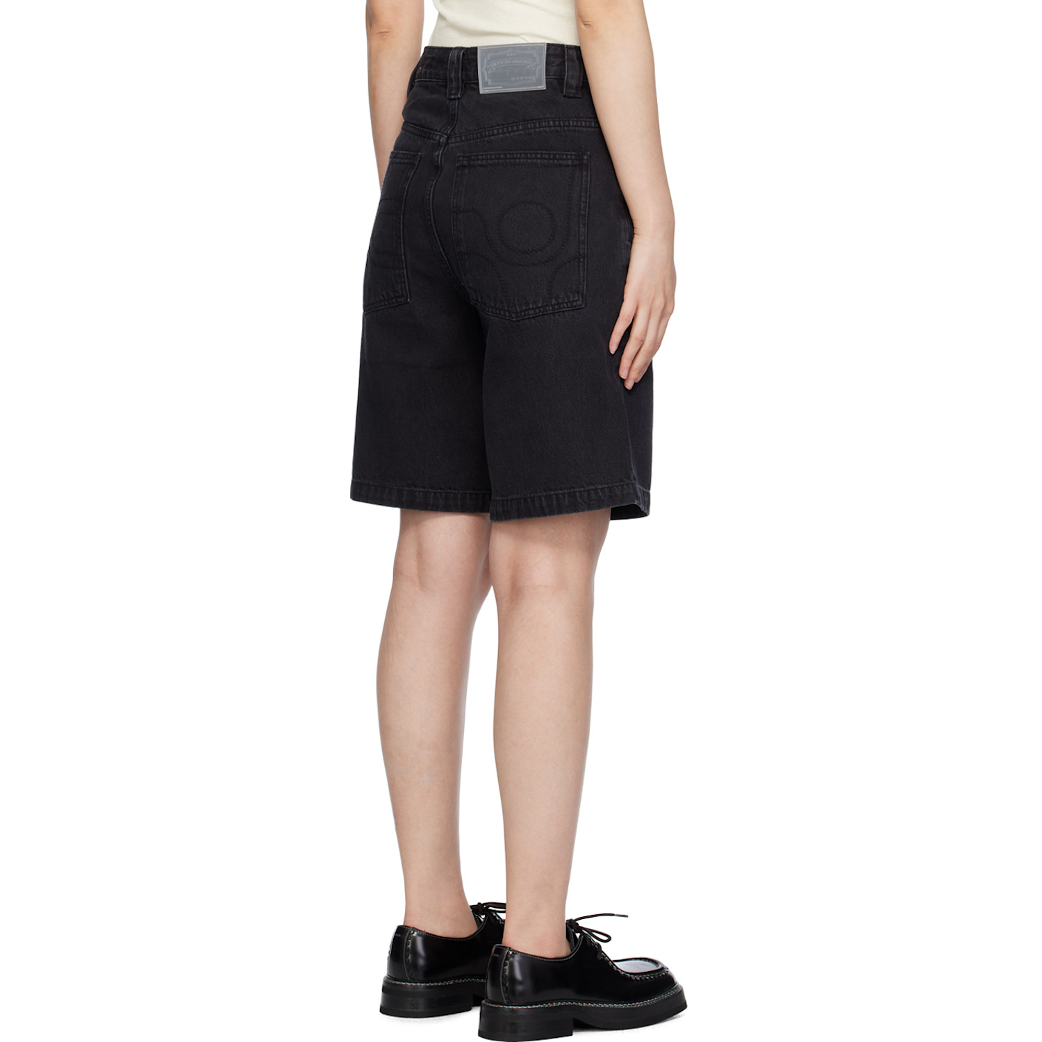  Eytys Ssense Exclusive Black Keanu Denim Shorts 
