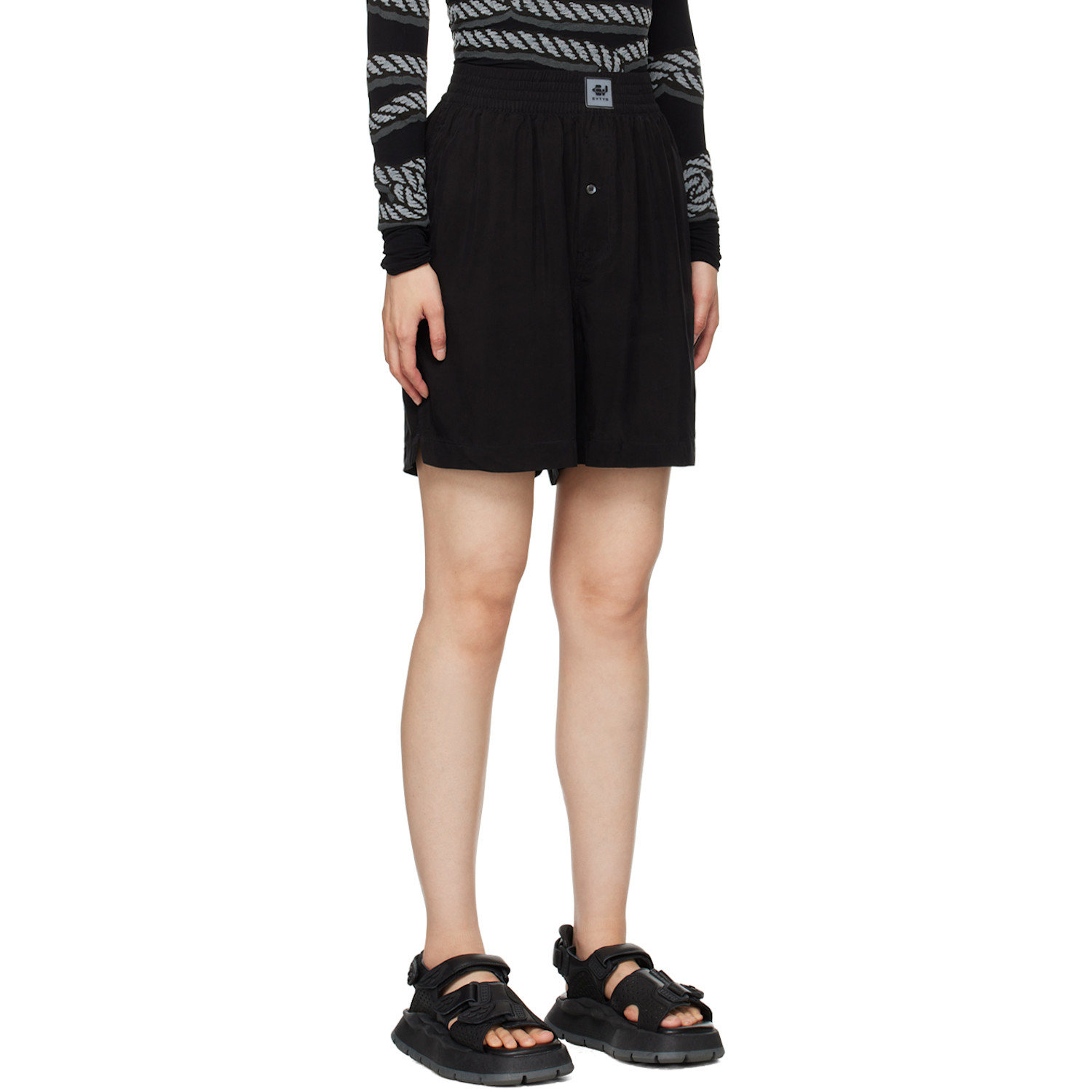  Eytys Black Aniara Shorts 