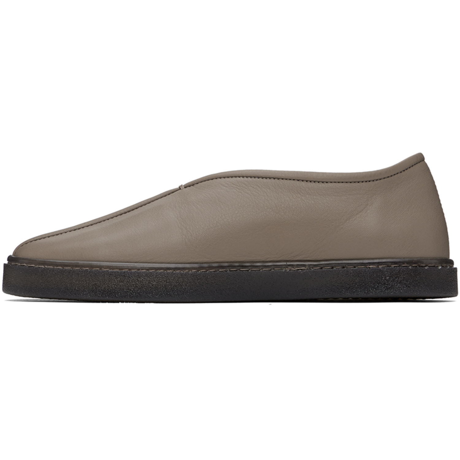  Lemaire Ssense Exclusive Gray Piped Slippers 