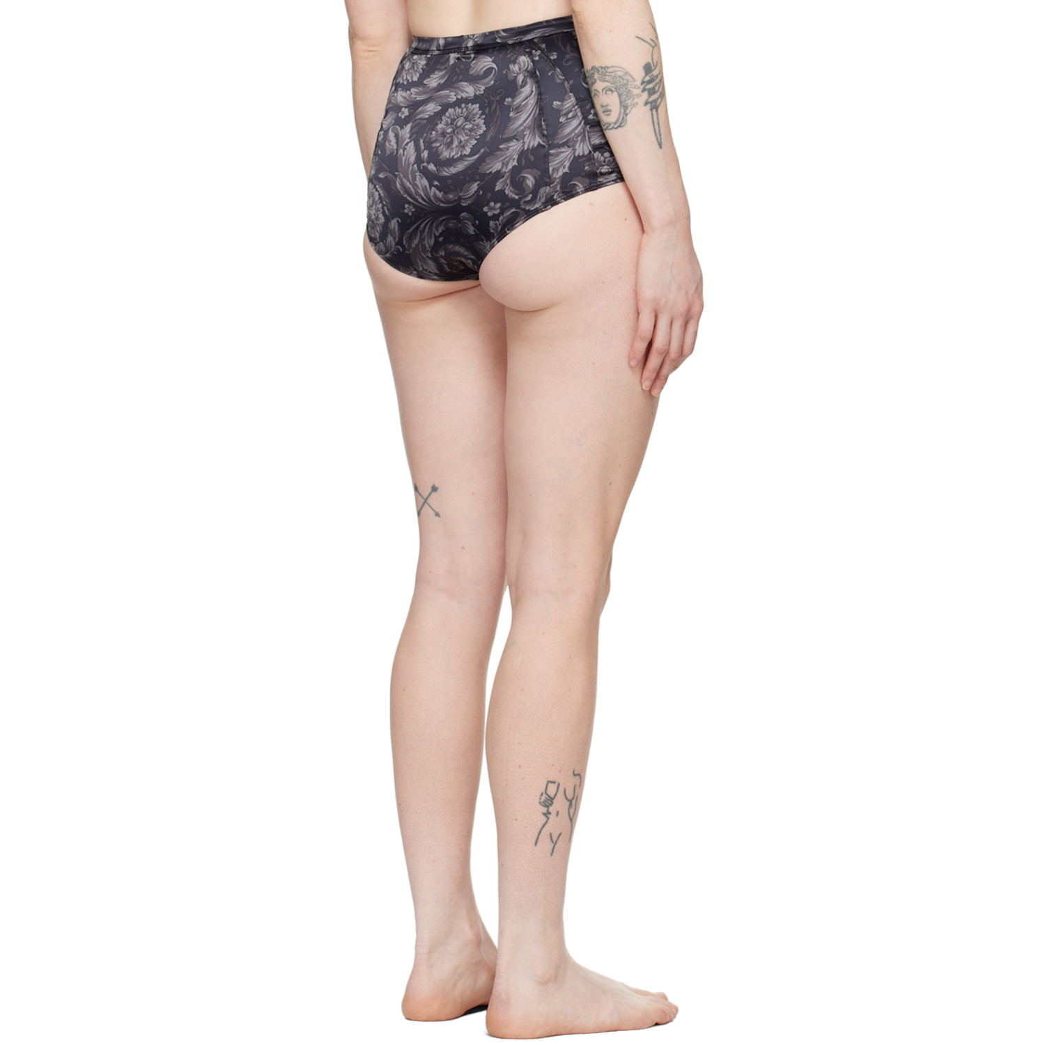  Versace Underwear Black Barocco Briefs 
