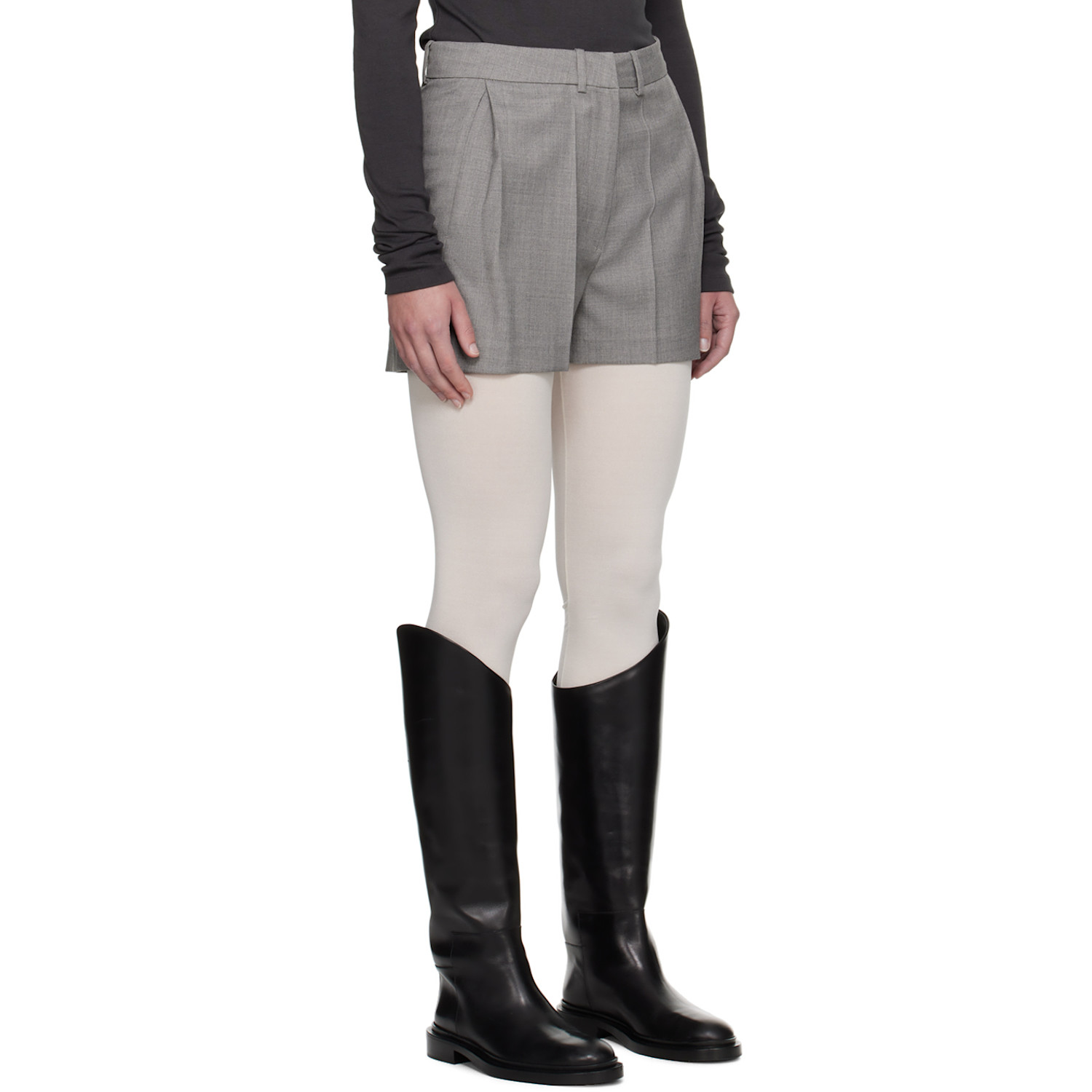  Low Classic Gray Twill Shorts 