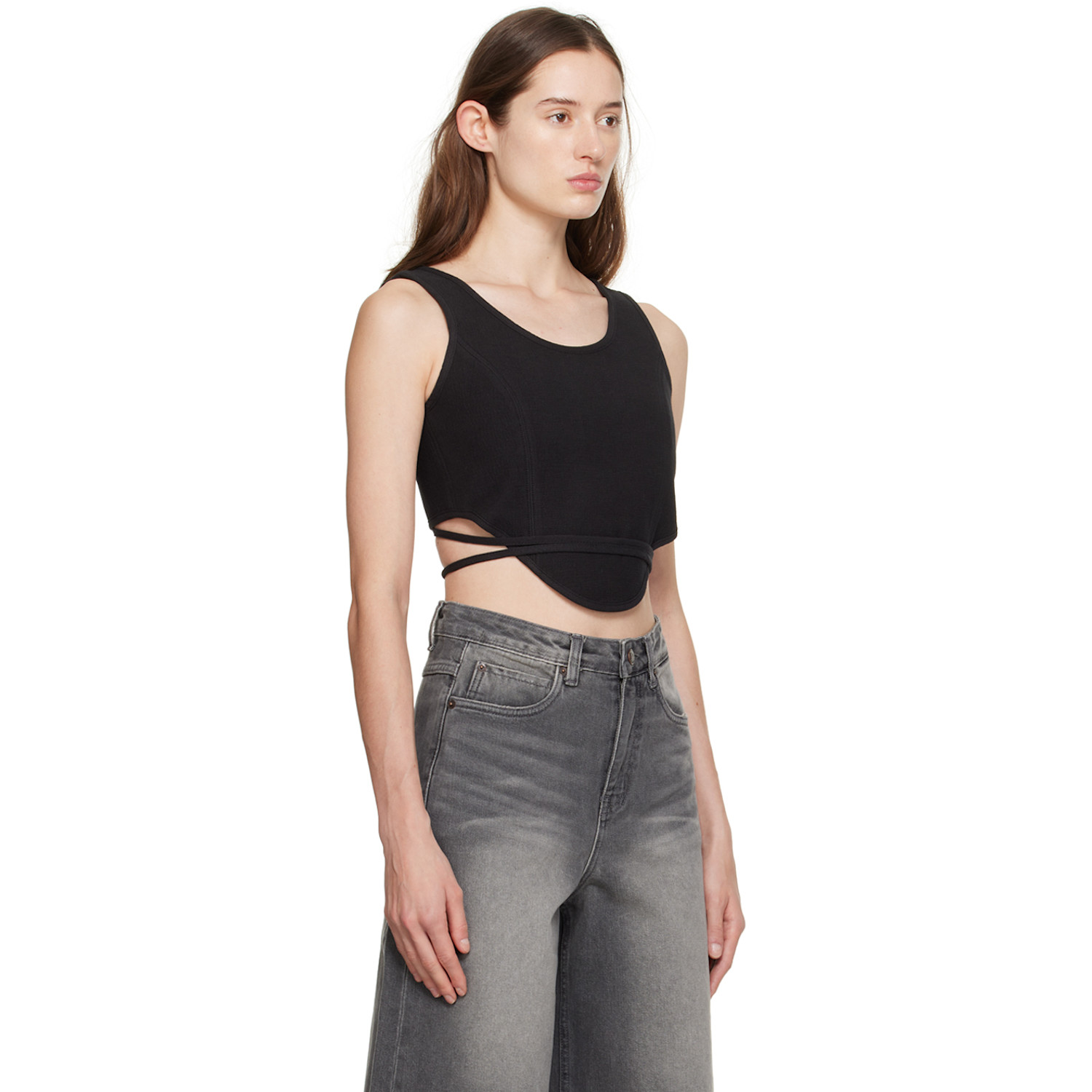  Low Classic Black Convertible Tank Top 
